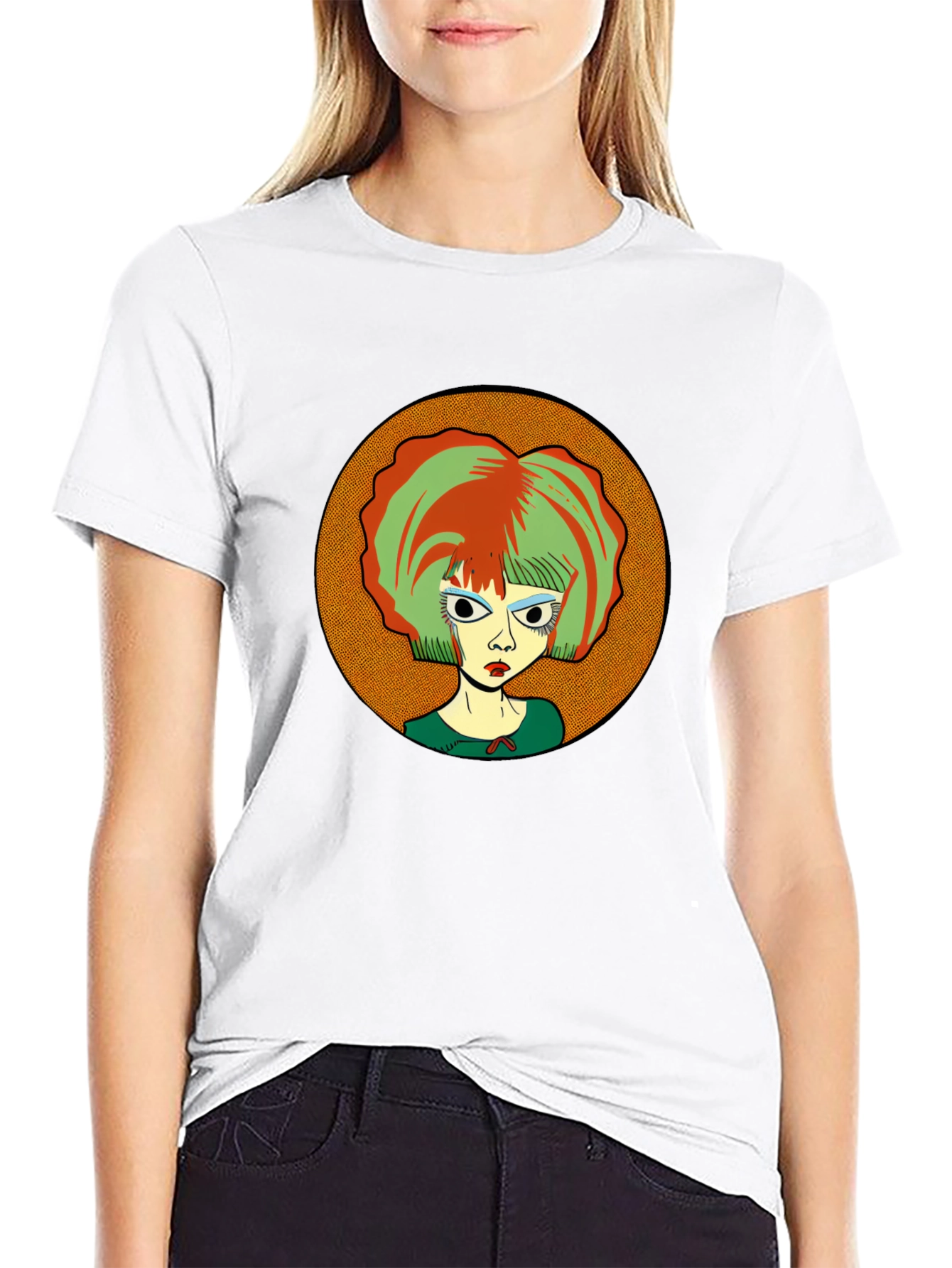 Unique Graphic Print T-Shirt - Edgy Style