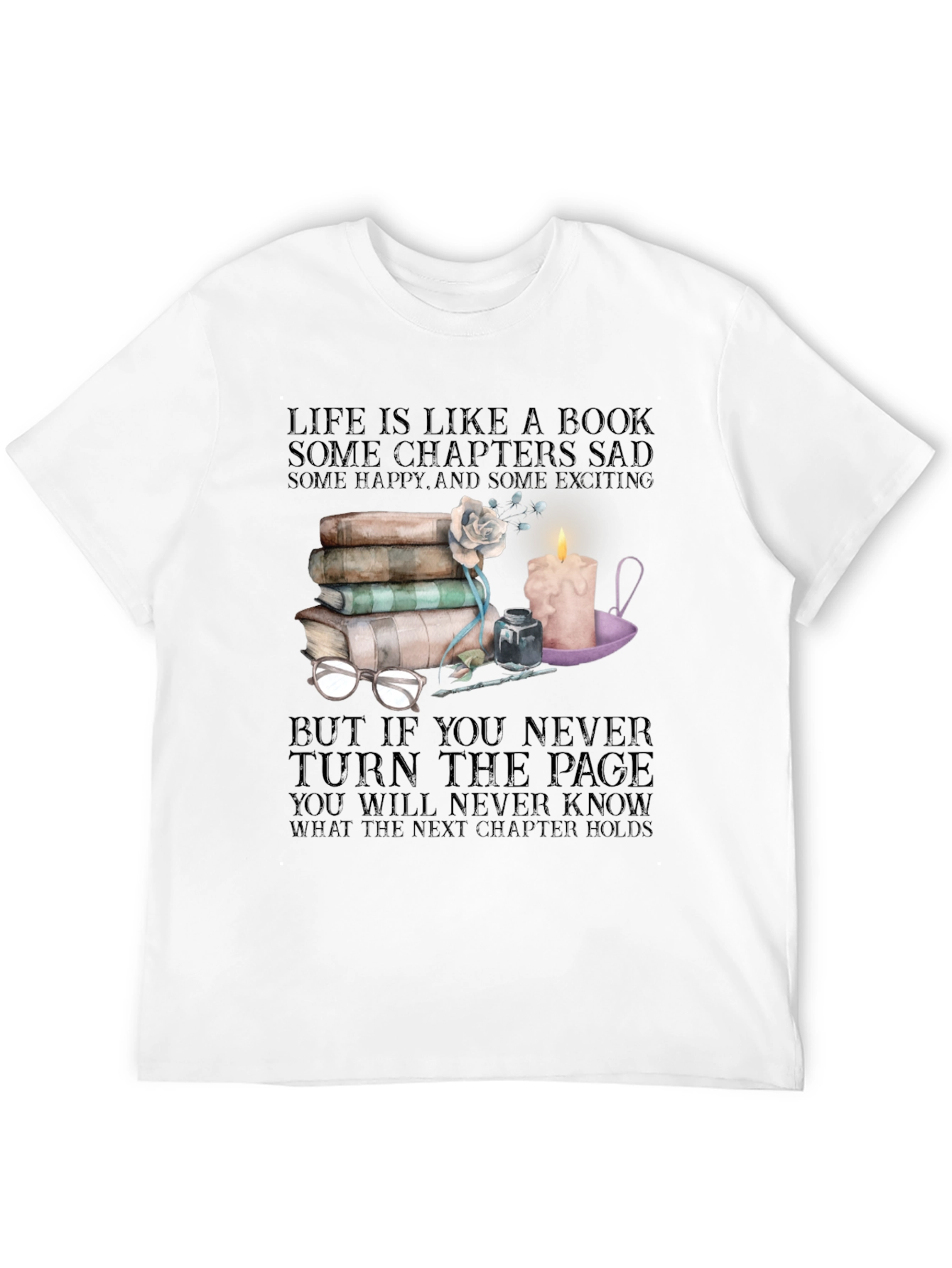 Life is Like a Book Graphic Tee