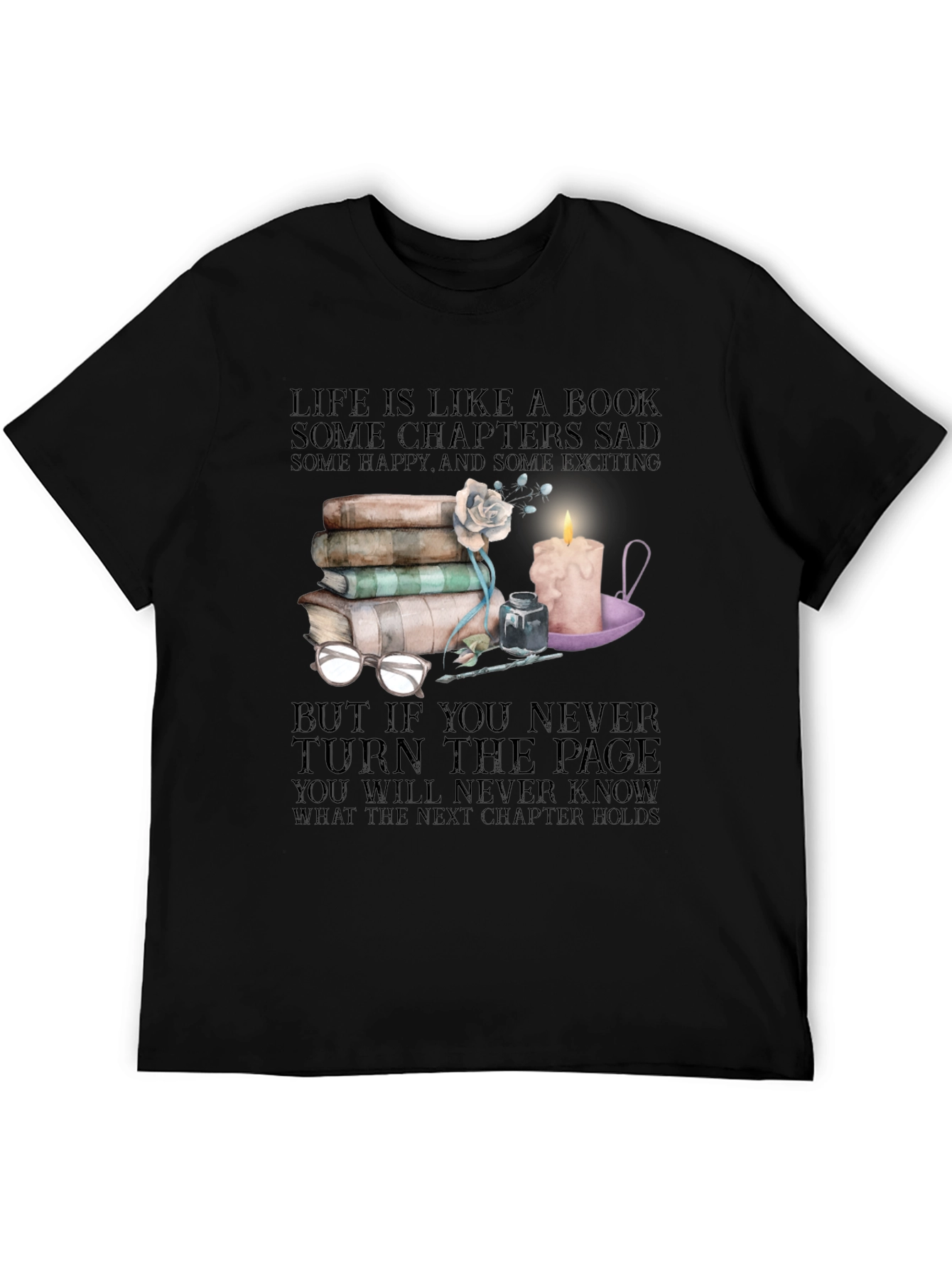 Life is Like a Book Graphic Tee