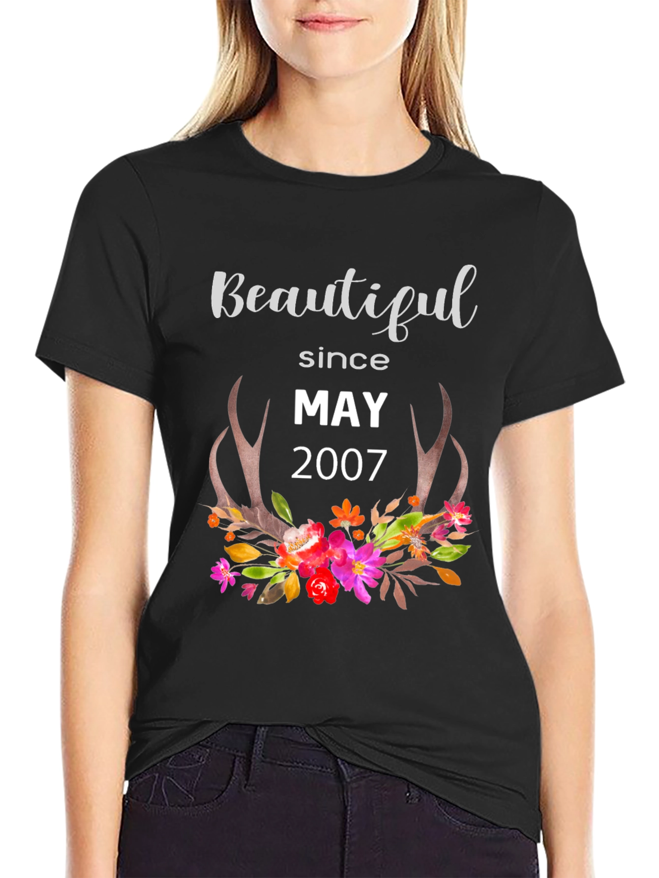 Beautiful Since May 2007 Floral T-Shirt