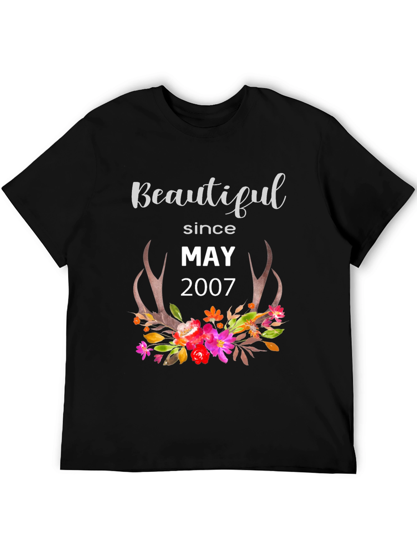 Beautiful Since May 2007 Floral T-Shirt