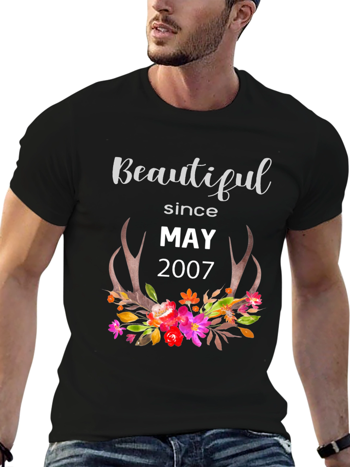 Beautiful Since May 2007 Floral T-Shirt
