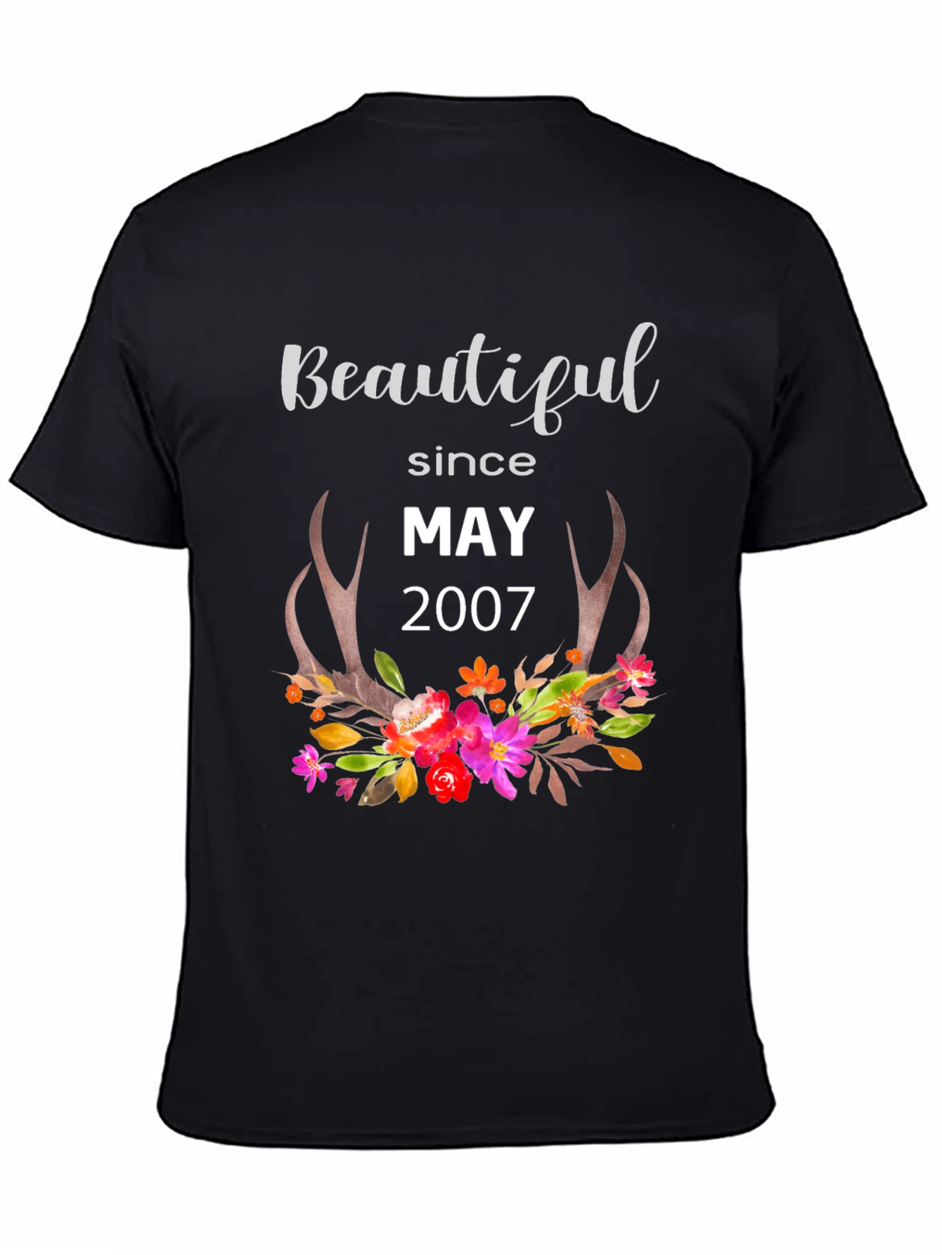 Beautiful Since May 2007 Floral T-Shirt
