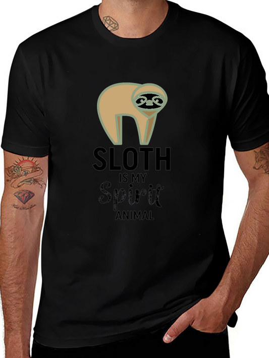Sloth is My Spirit Animal T-Shirt - Unisex Crew Neck