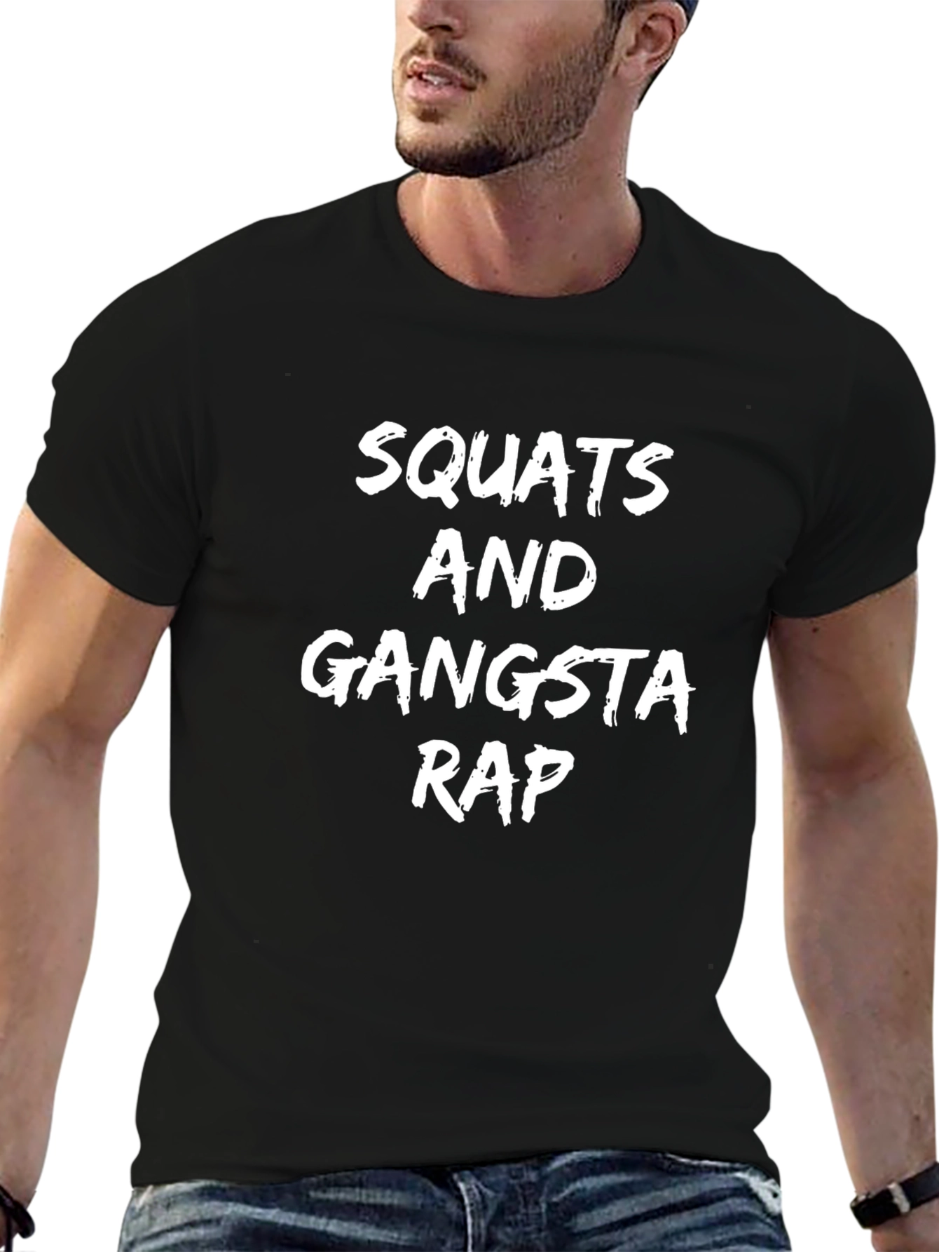 Squats and Gangsta Rap Black T-Shirt
