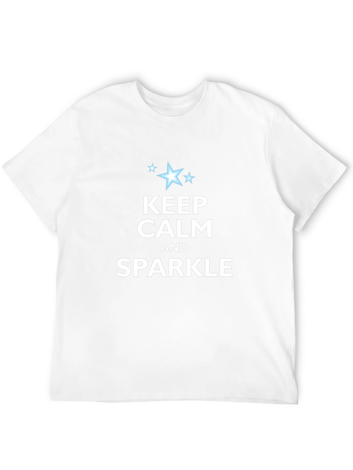 Keep Calm and Sparkle Graphic Tee - Black