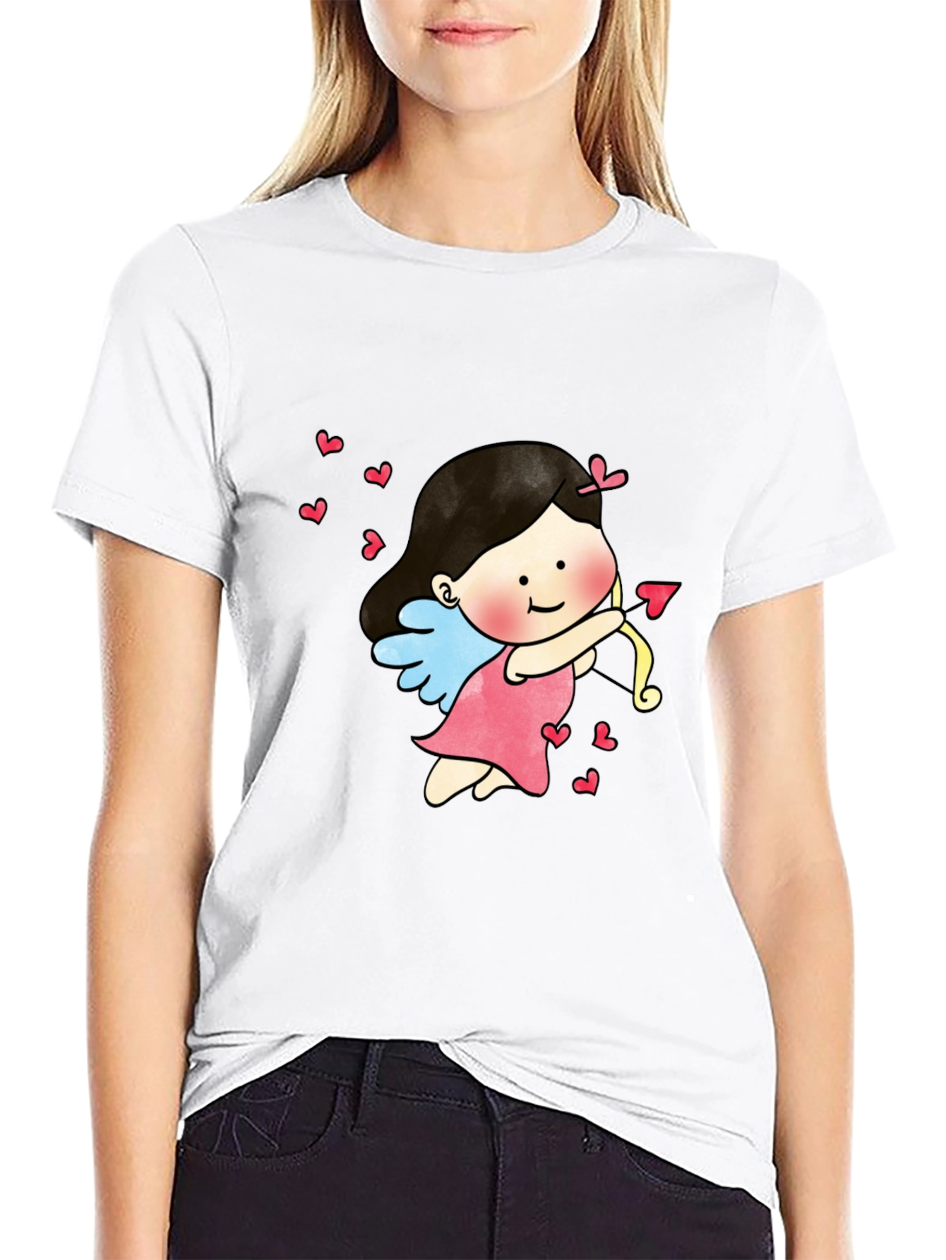 Cupid Graphic Tee - Love Arrow Valentines Day