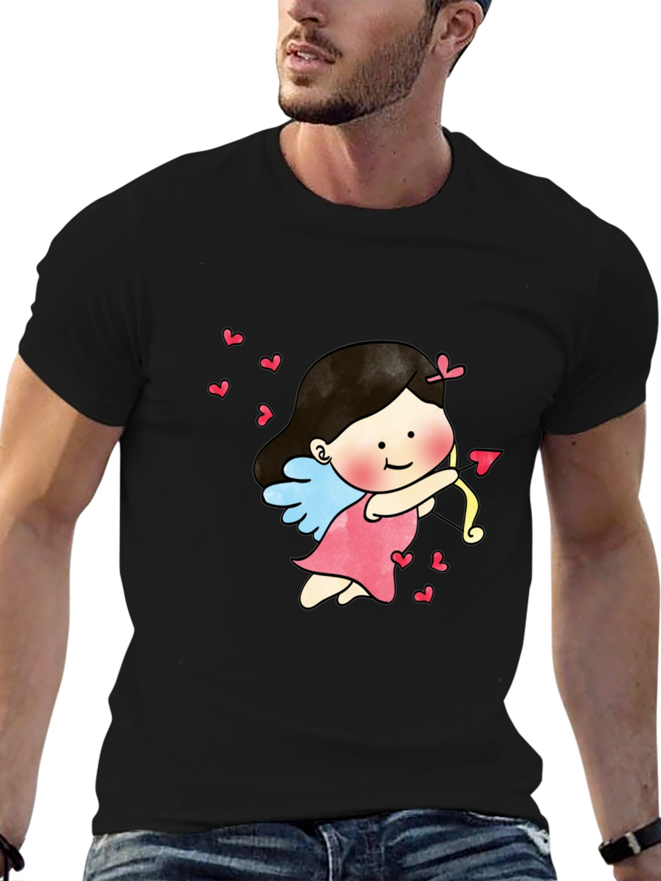 Cupid Graphic Tee - Love Arrow Valentines Day