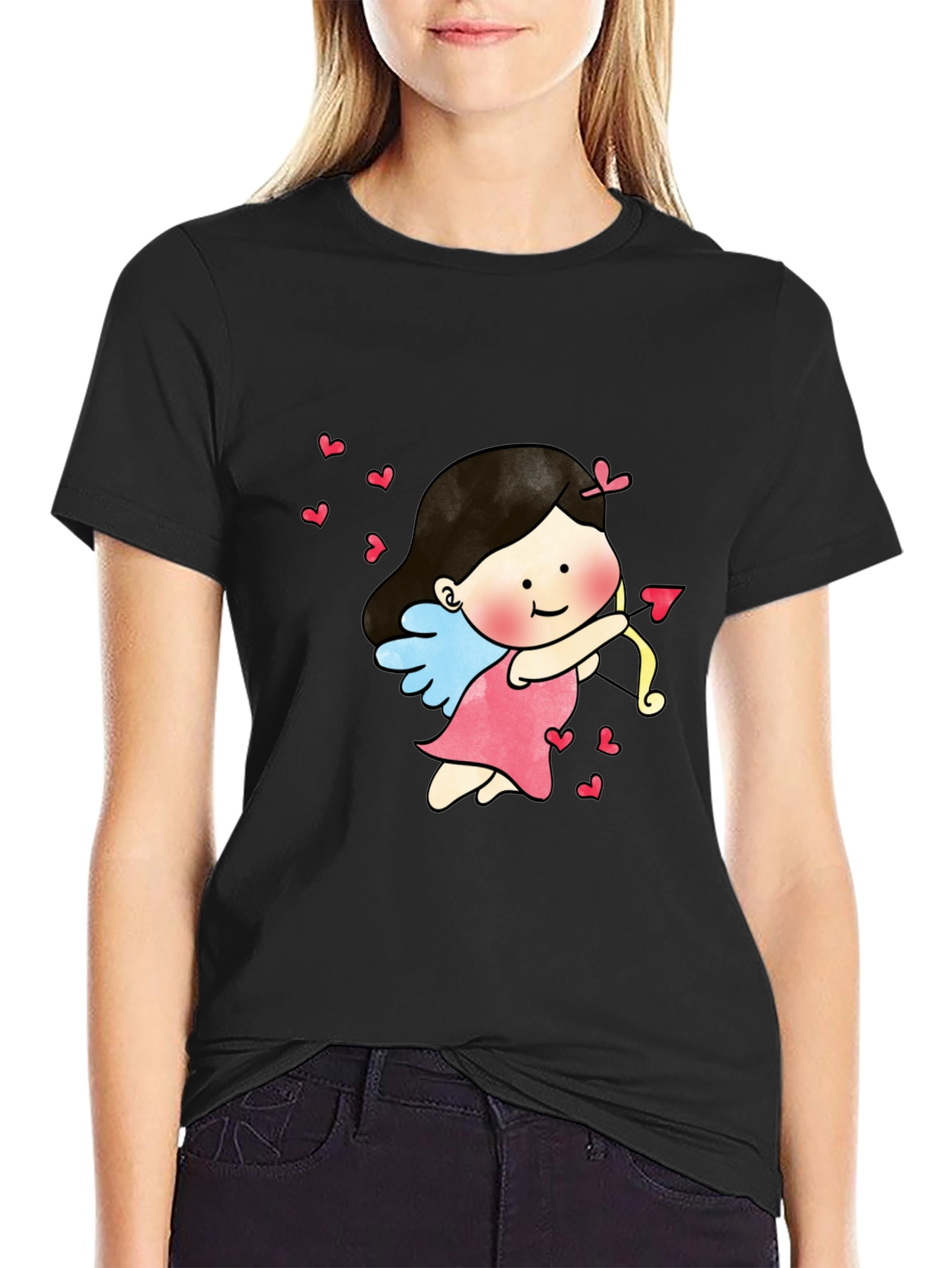 Cupid Graphic Tee - Love Arrow Valentines Day