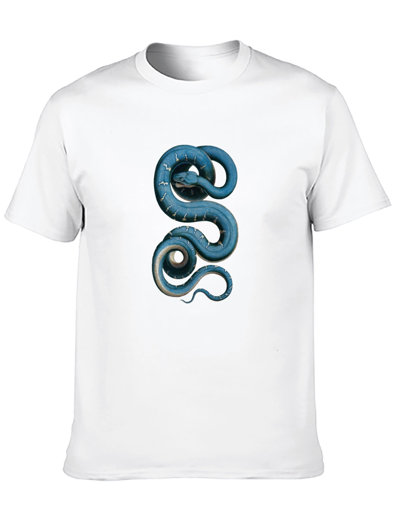 Serpentine T-Shirt - Blue Snake Graphic Tee