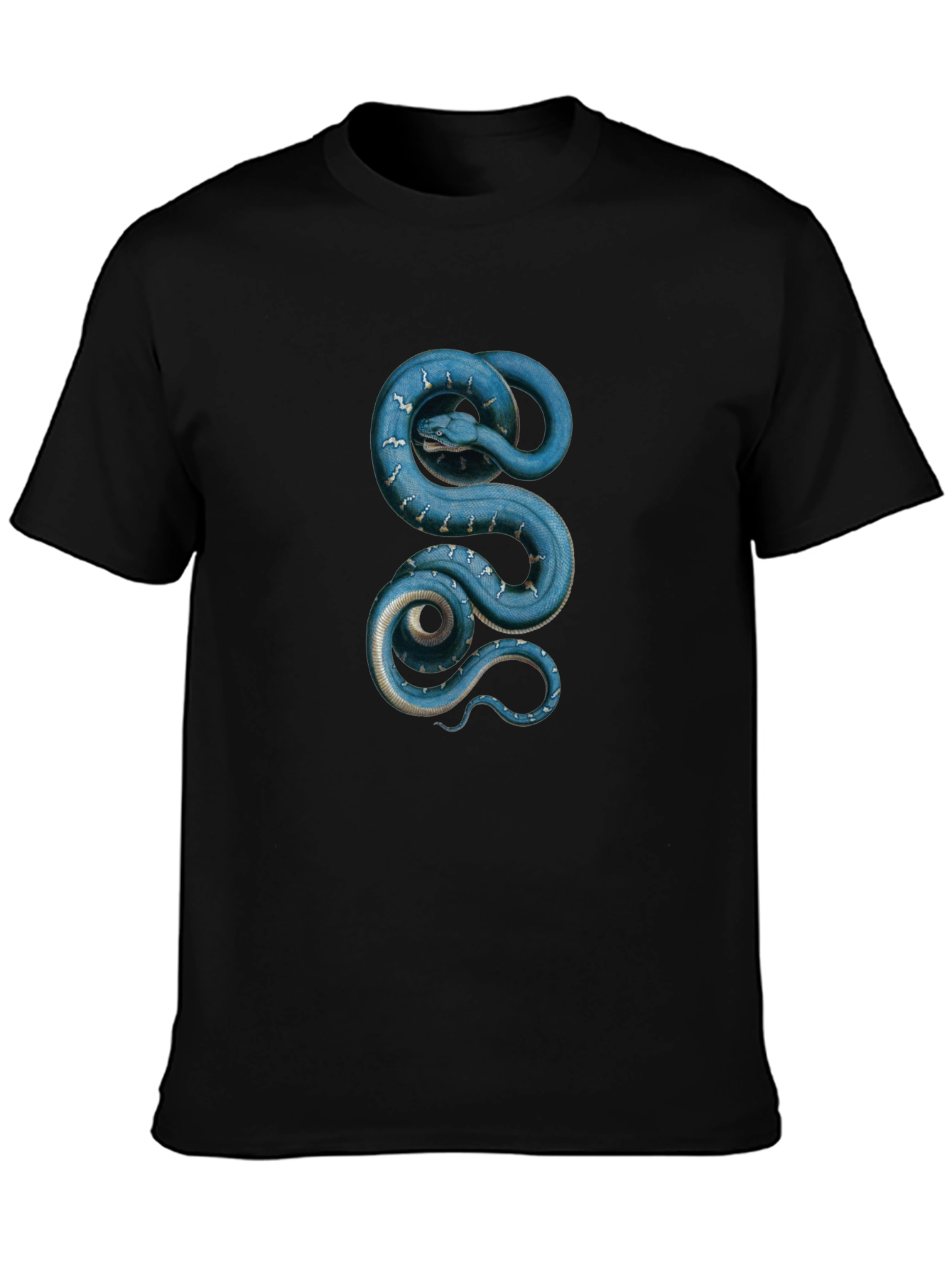 Serpentine T-Shirt - Blue Snake Graphic Tee