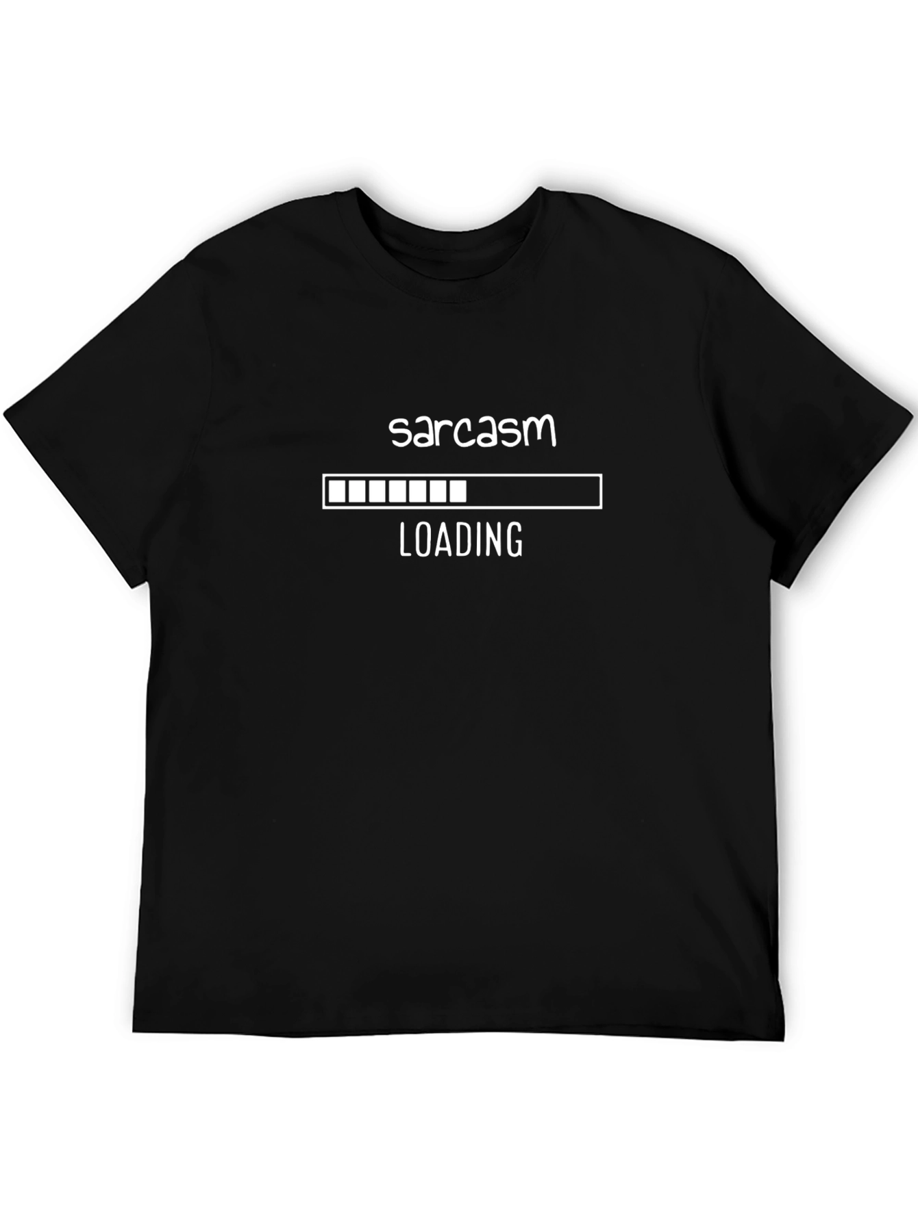 Sarcasm Loading Black T-Shirt