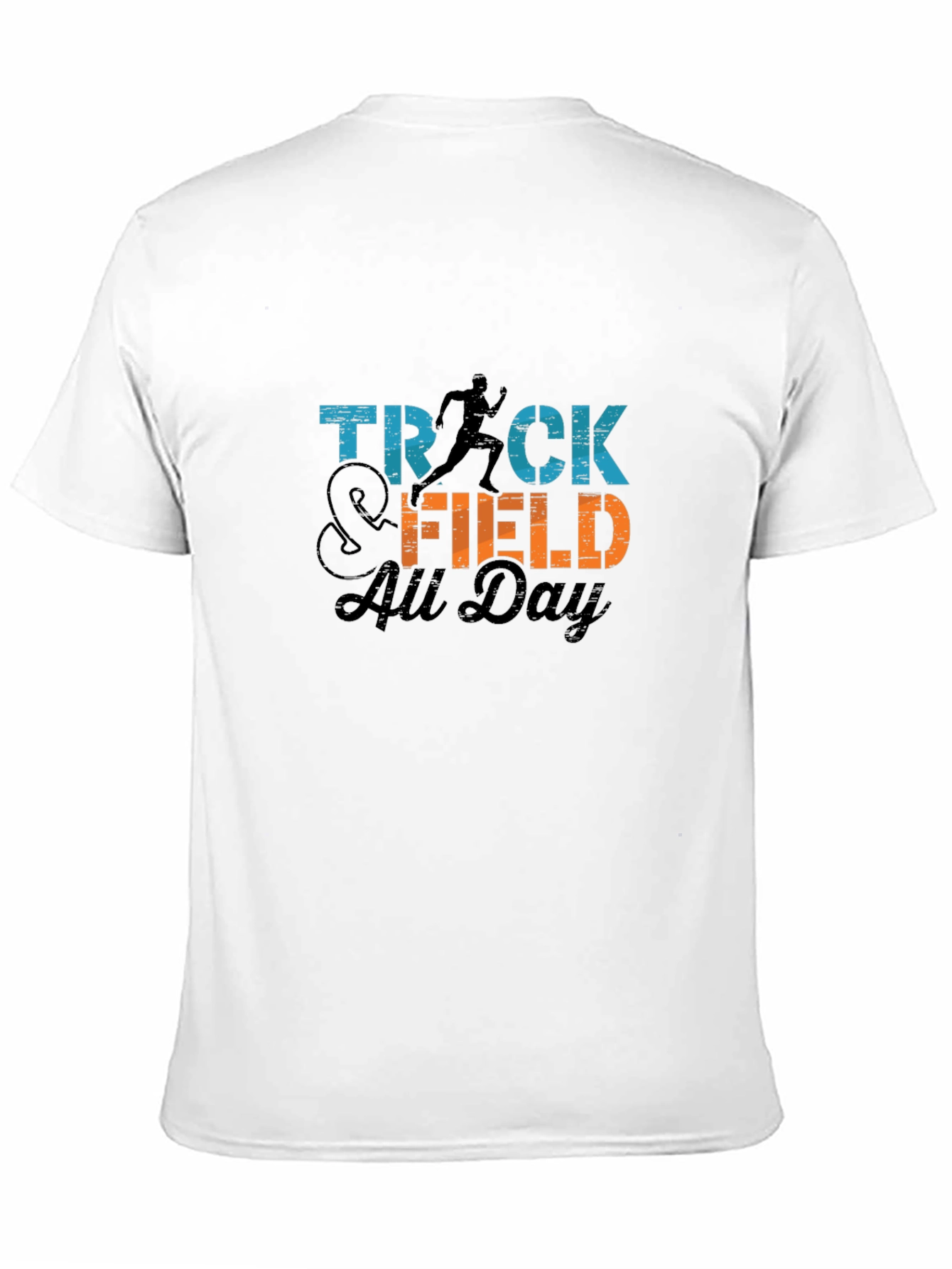Track & Field All Day Black Graphic Tee