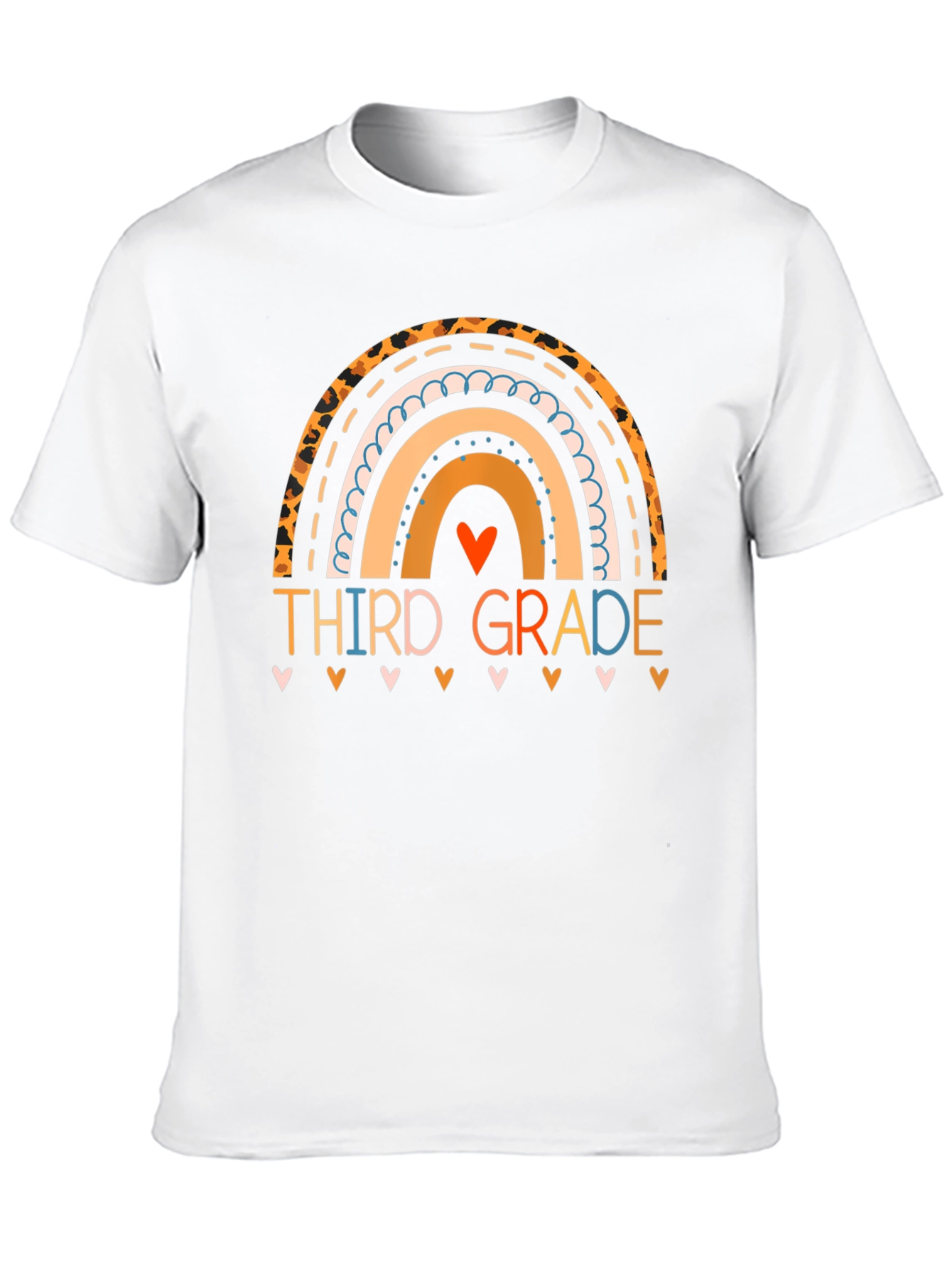 Third Grade Rainbow Teacher T-Shirt