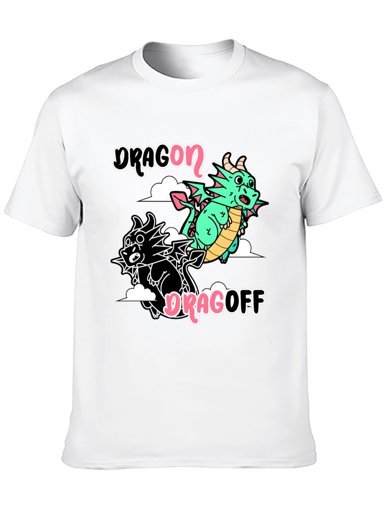 Dragon Dragoff Graphic T-Shirt - Quirky Cotton Tee