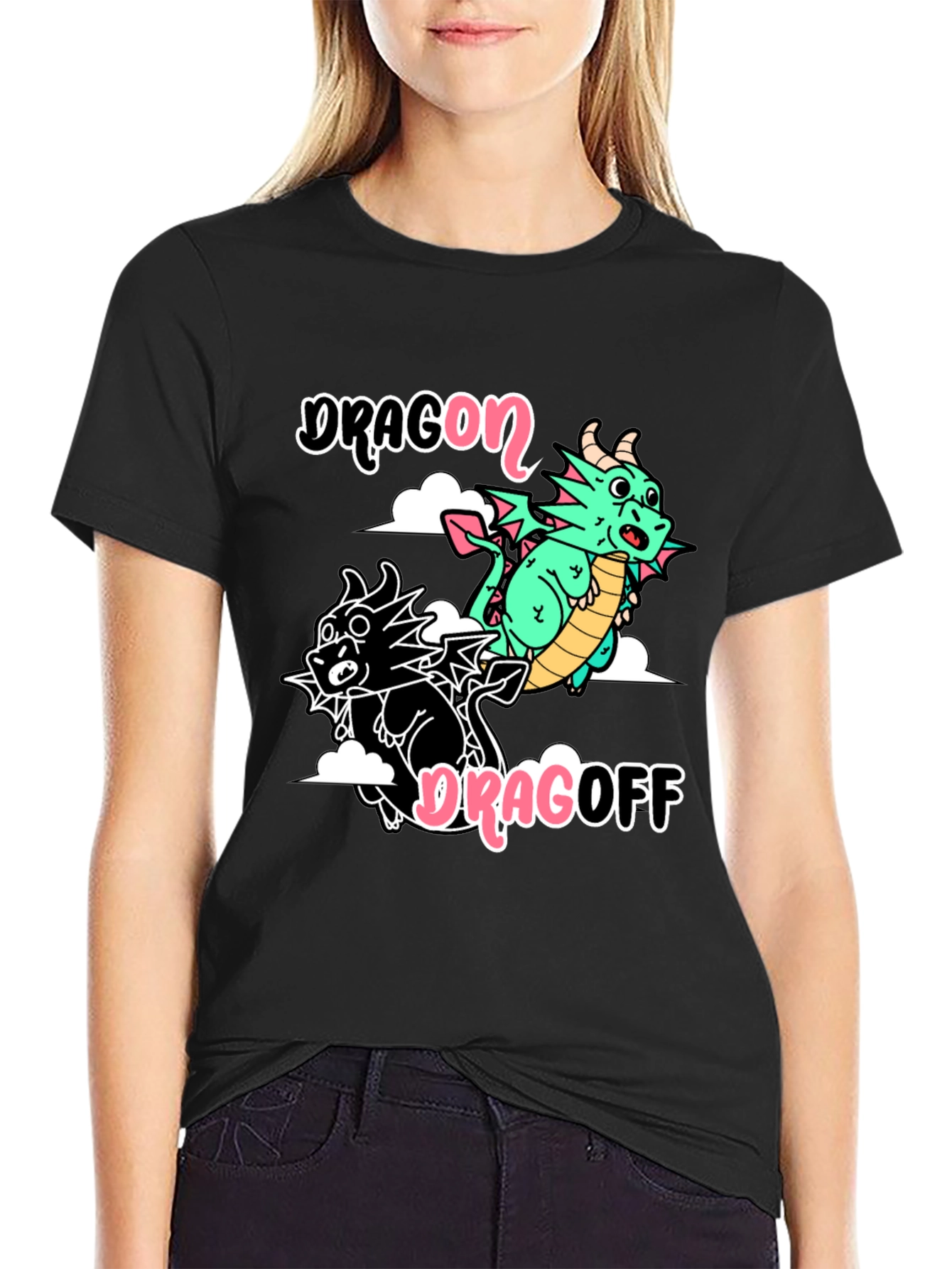 Dragon Dragoff Graphic T-Shirt - Quirky Cotton Tee