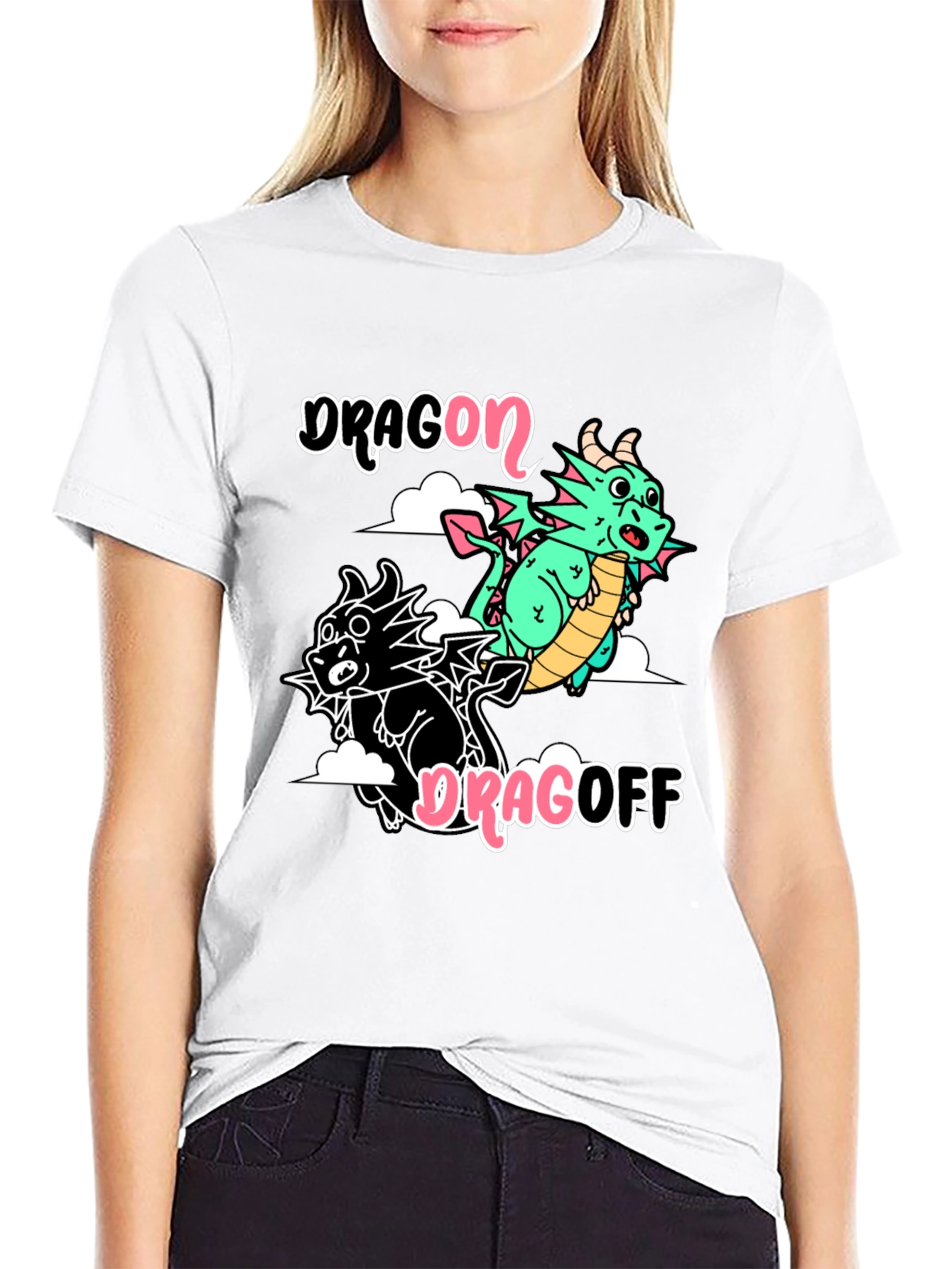 Dragon Dragoff Graphic T-Shirt - Quirky Cotton Tee