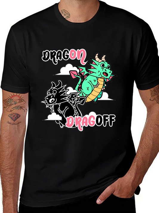 Dragon Dragoff Graphic T-Shirt - Quirky Cotton Tee