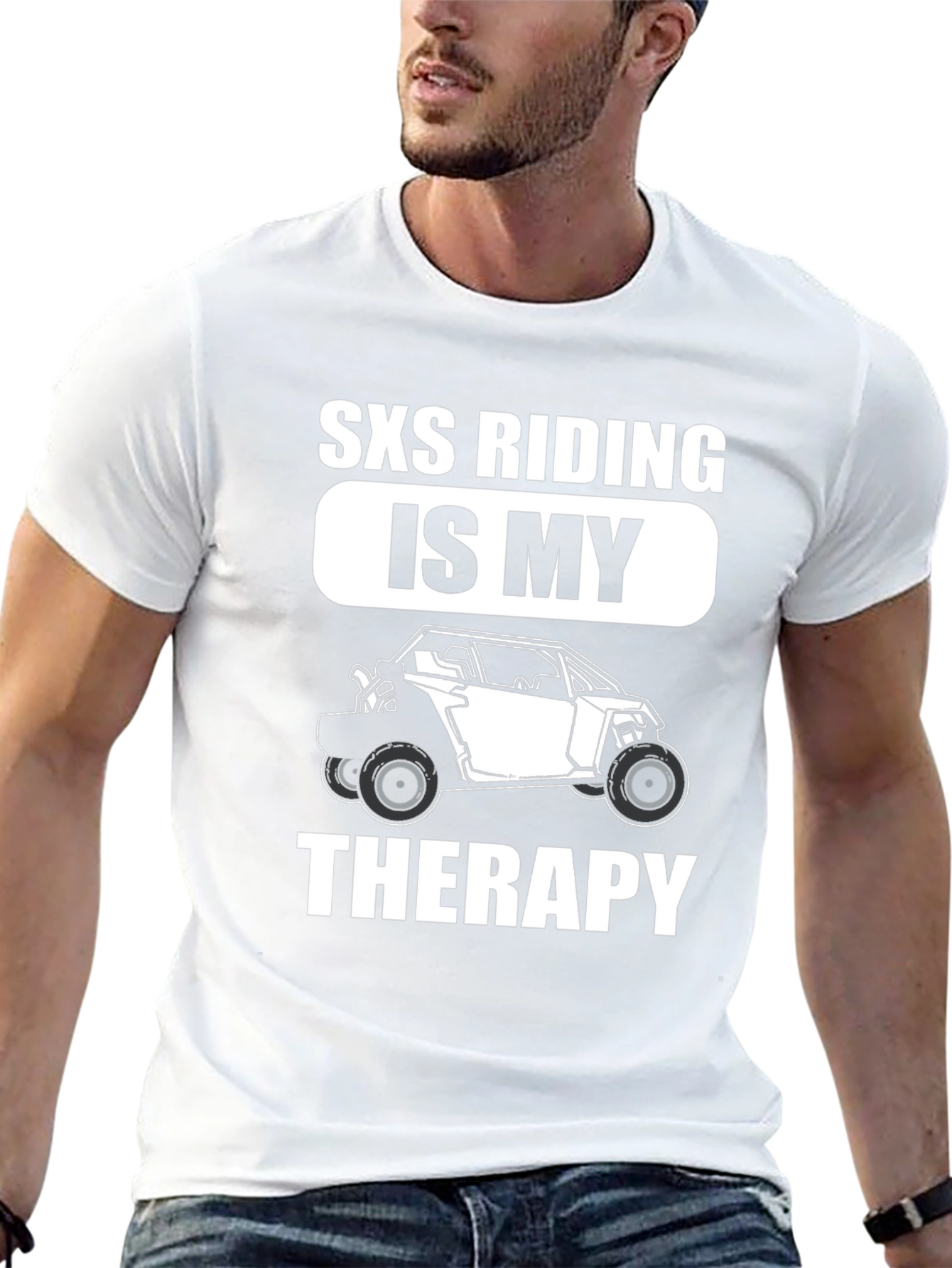 SXS Riding is My Therapy Graphic T-Shirt