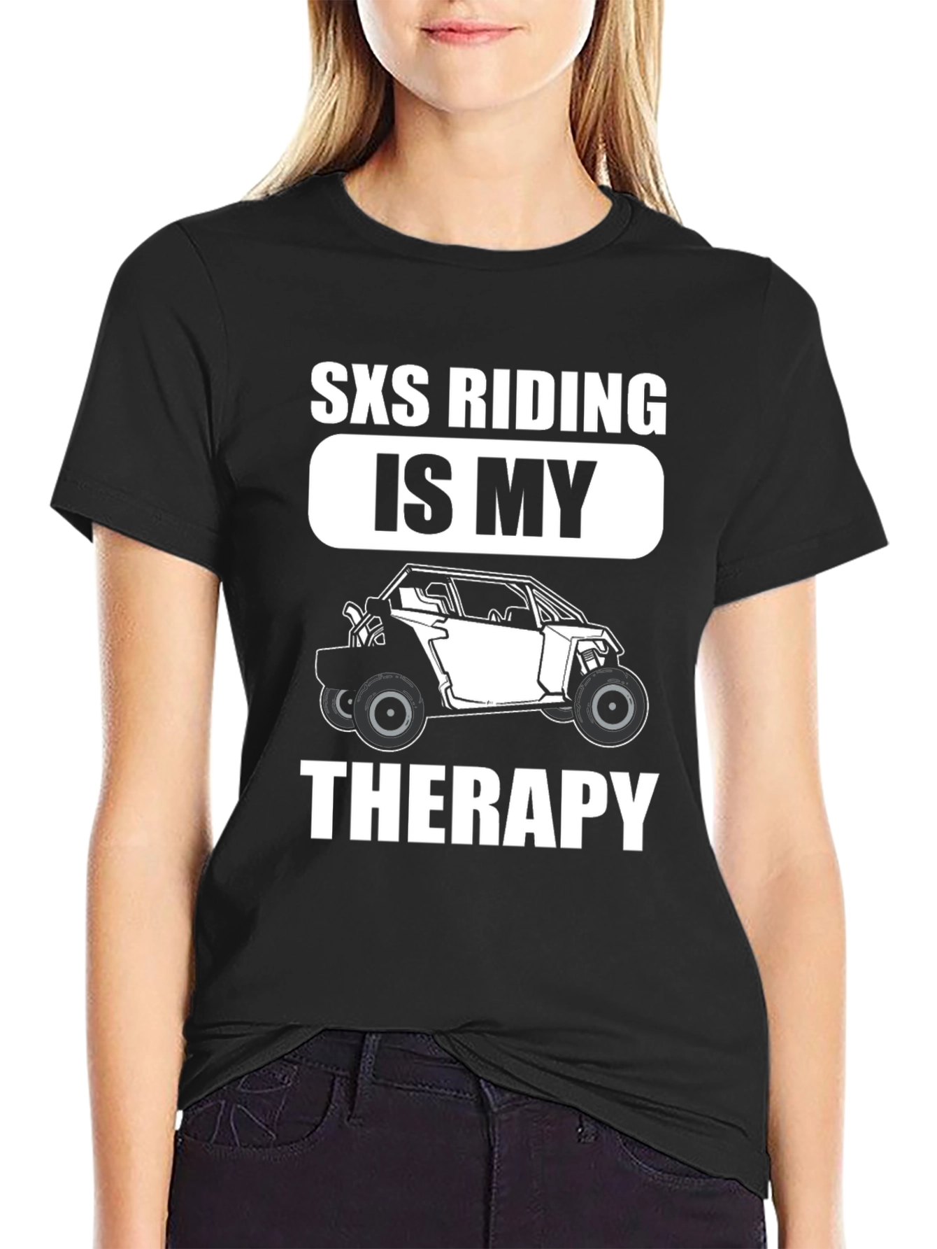 SXS Riding is My Therapy Graphic T-Shirt