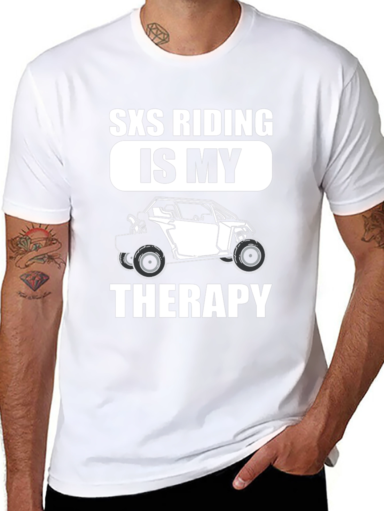 SXS Riding is My Therapy Graphic T-Shirt