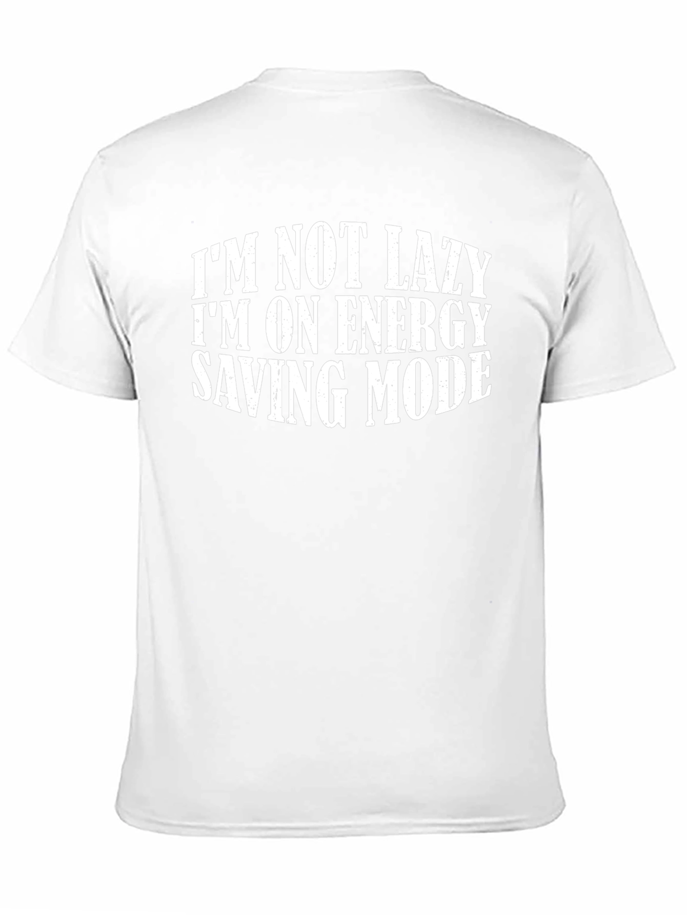 Energy Saving Mode Funny Graphic T-Shirt
