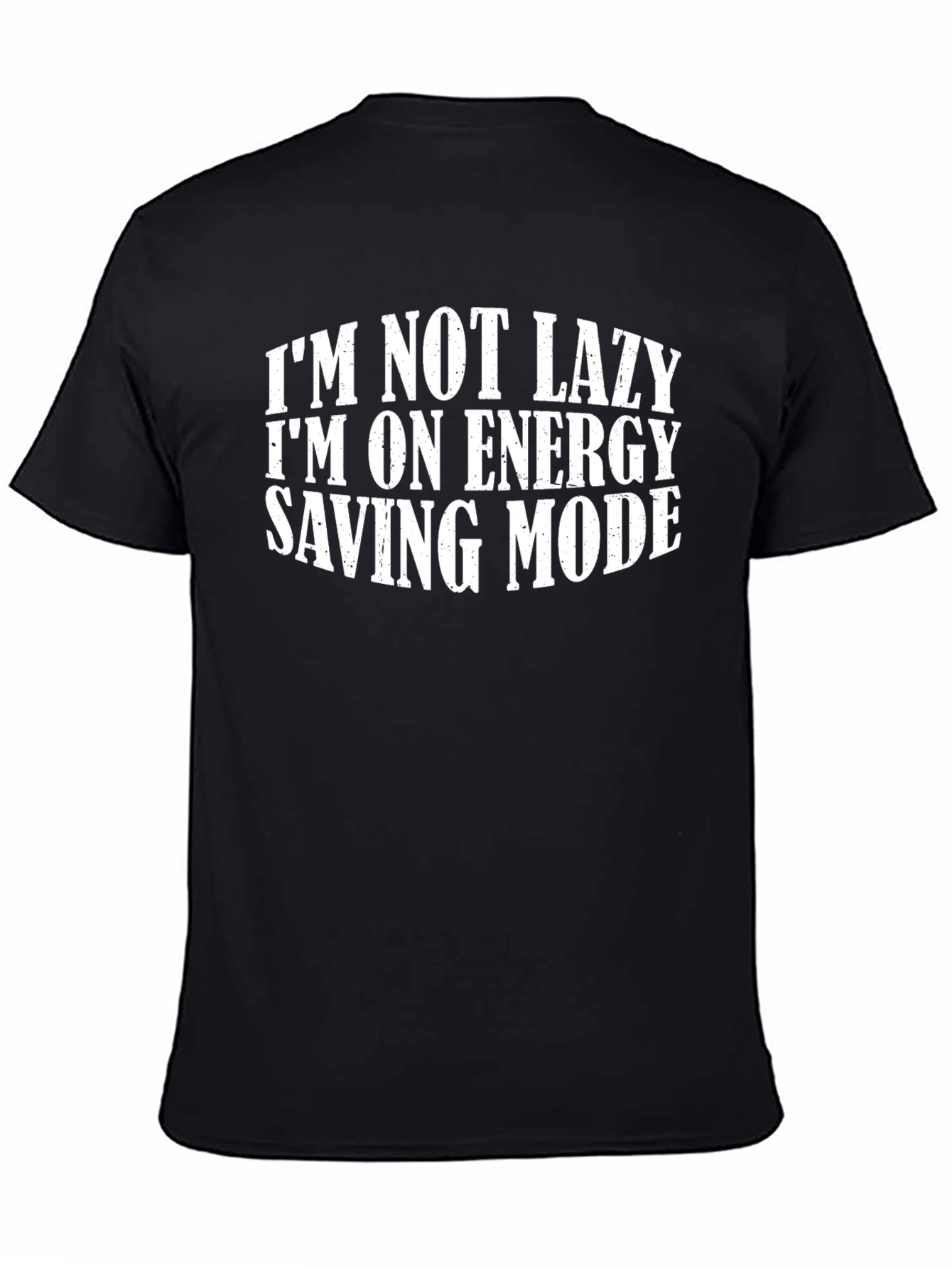 Energy Saving Mode Funny Graphic T-Shirt