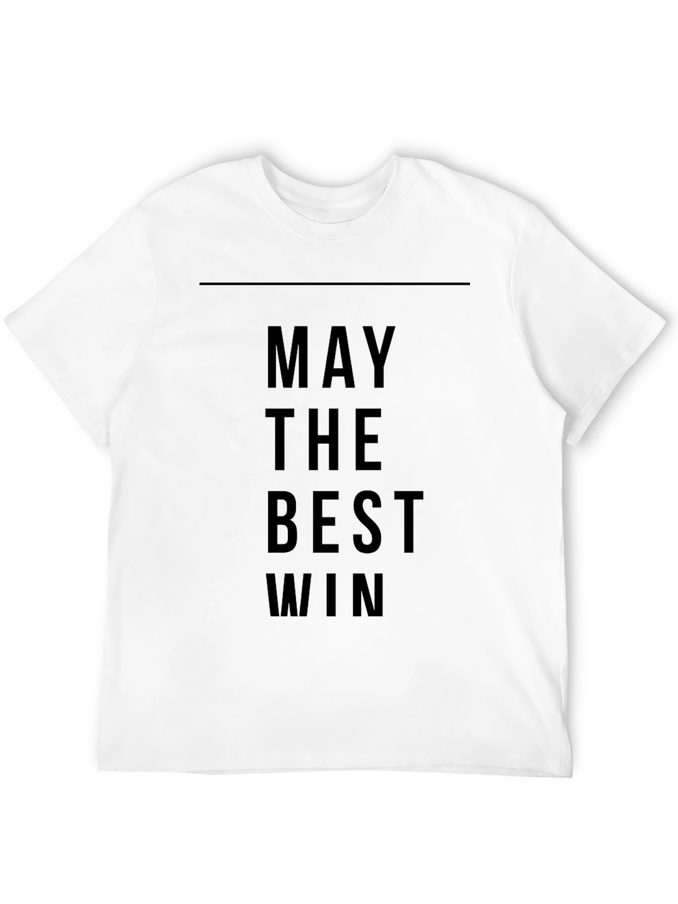 May The Best Win Black Graphic Tee