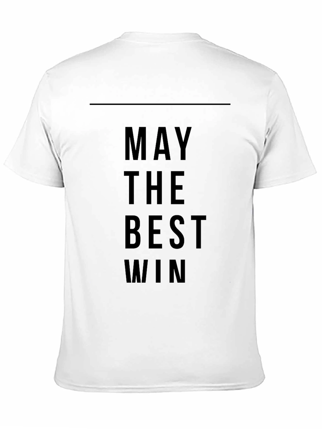 May The Best Win Black Graphic Tee