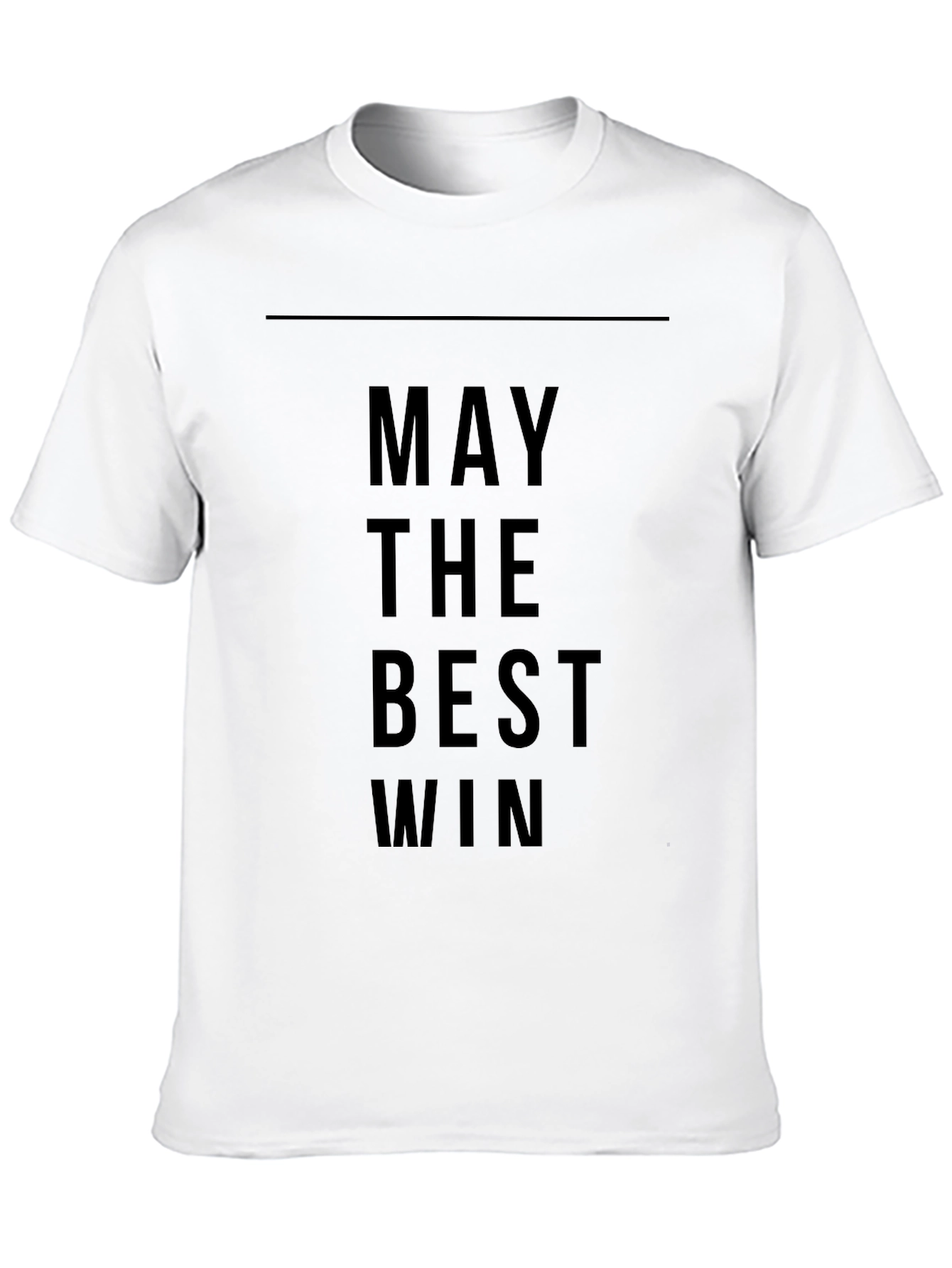 May The Best Win Black Graphic Tee