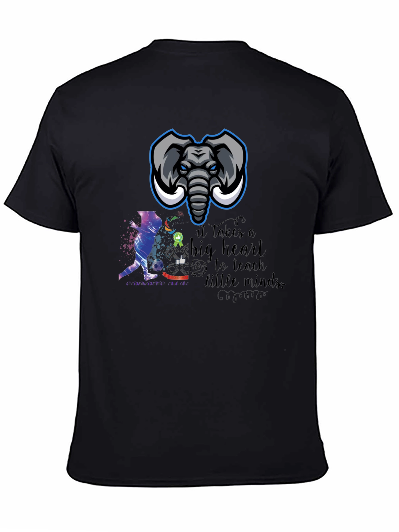 Elephant Soccer Teacher Graphic Tee