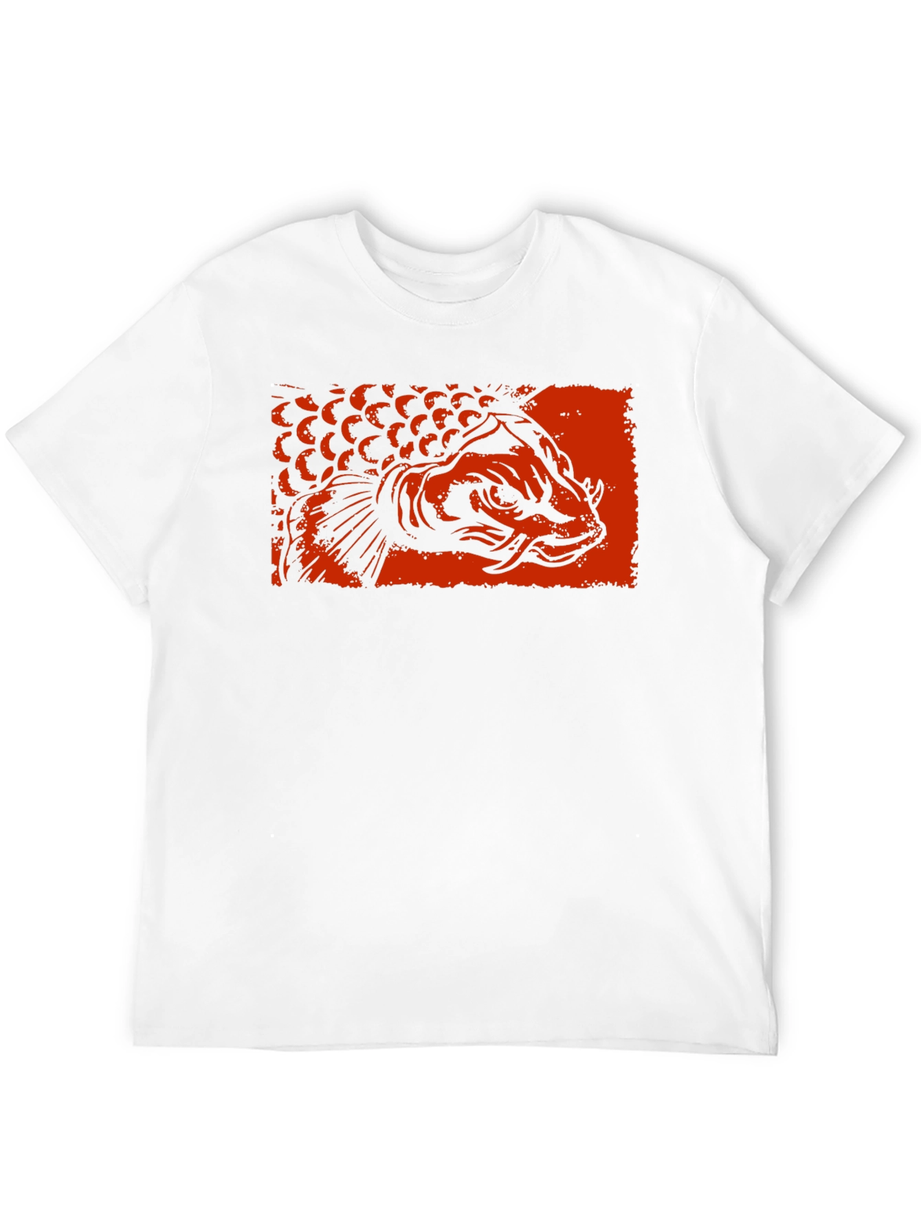 Arowana Fish Graphic Tee - Black