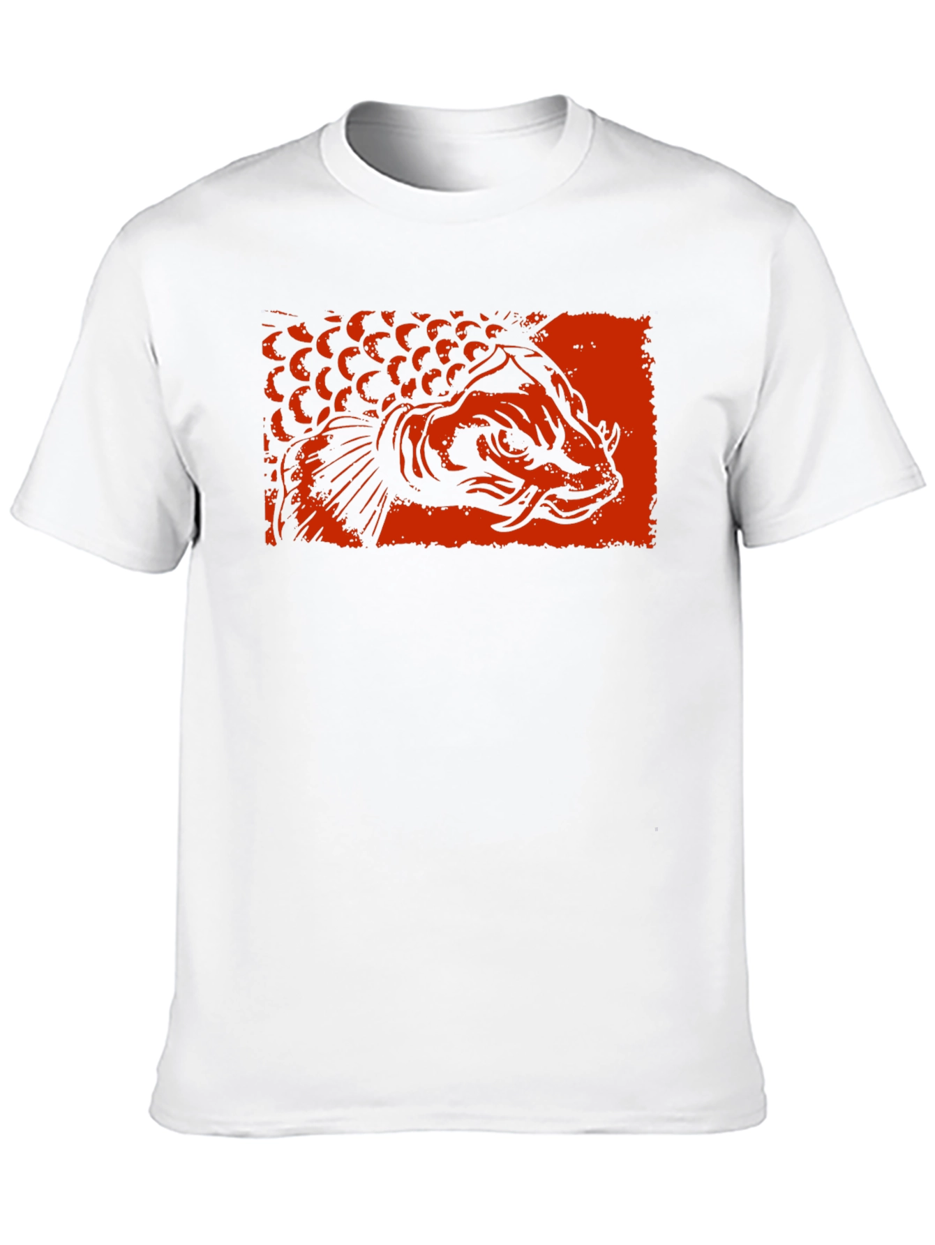 Arowana Fish Graphic Tee - Black