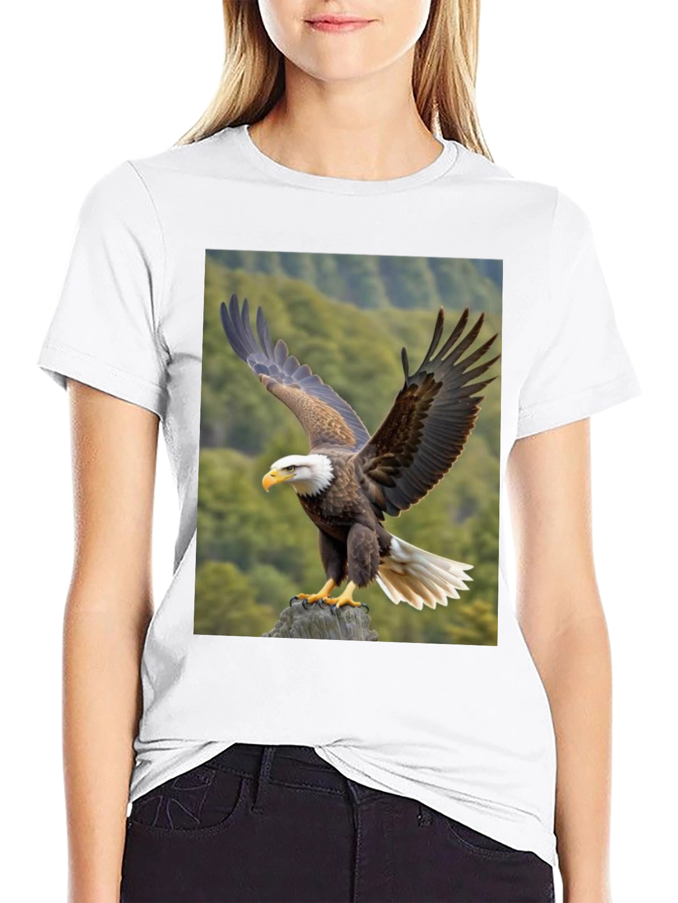 Eagle Graphic T-Shirt - Nature Print Tee
