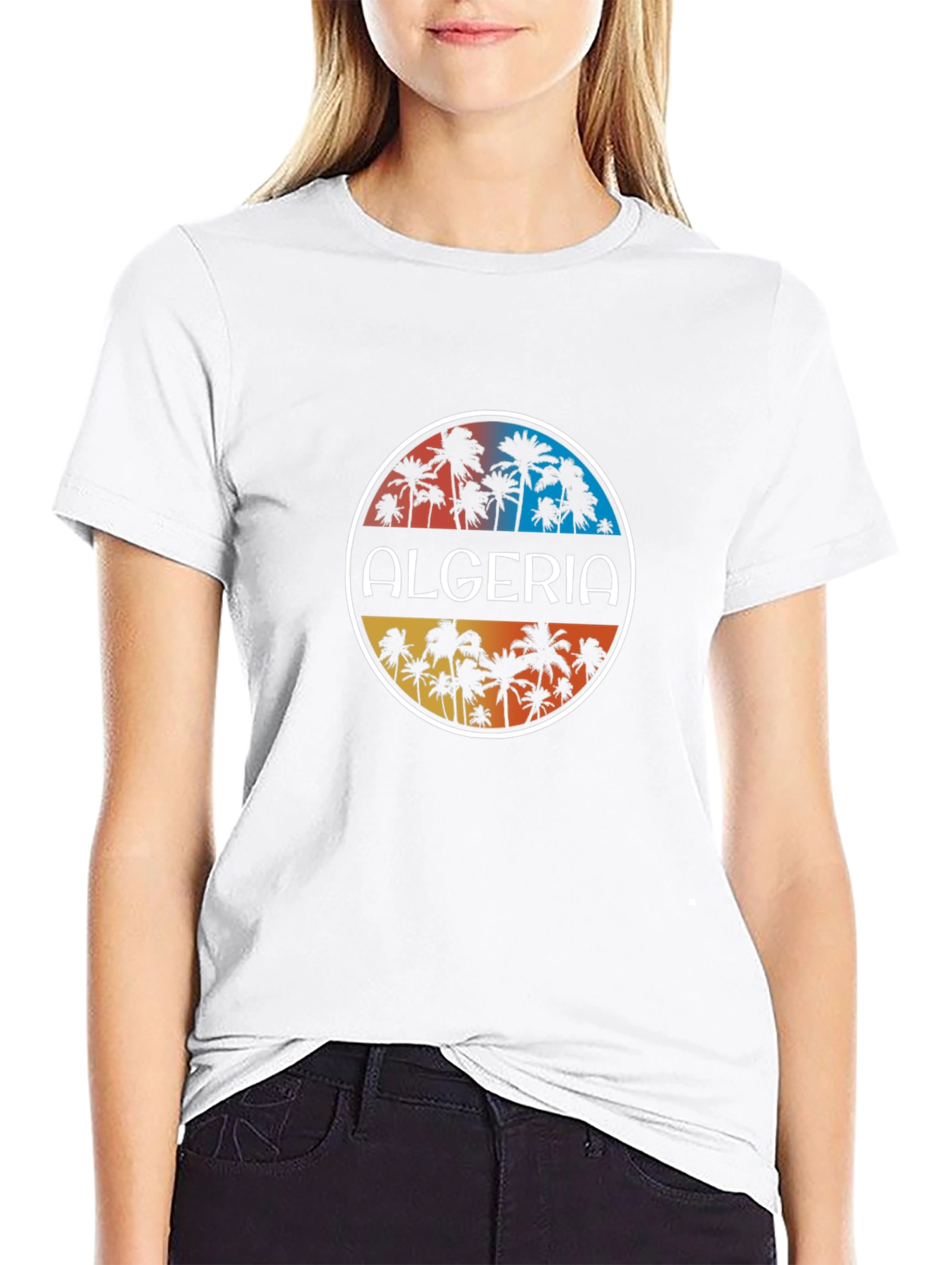 Algeria Palm Tree Graphic T-Shirt