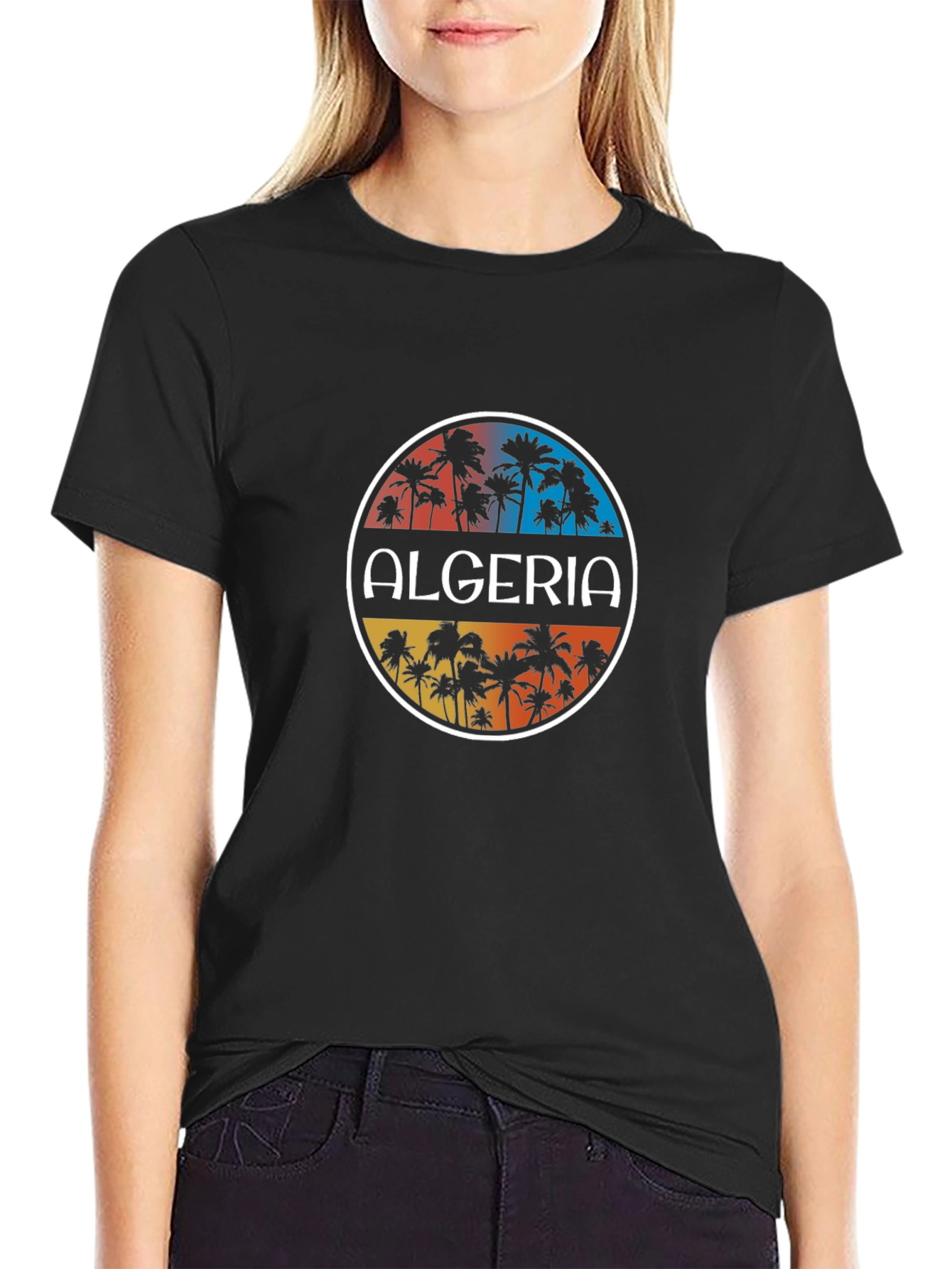 Algeria Palm Tree Graphic T-Shirt