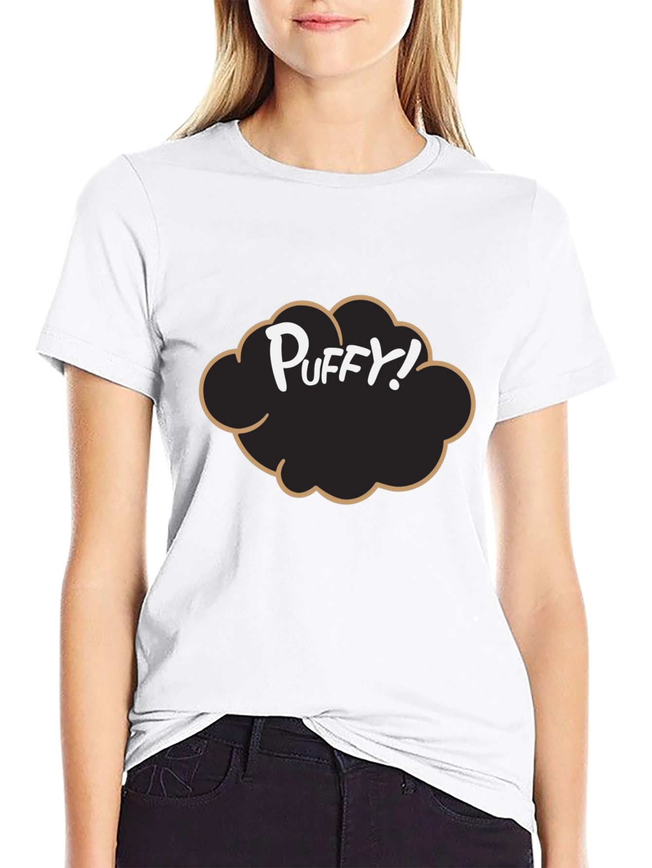 Puffy! Graphic Tee - Black Cotton Blend