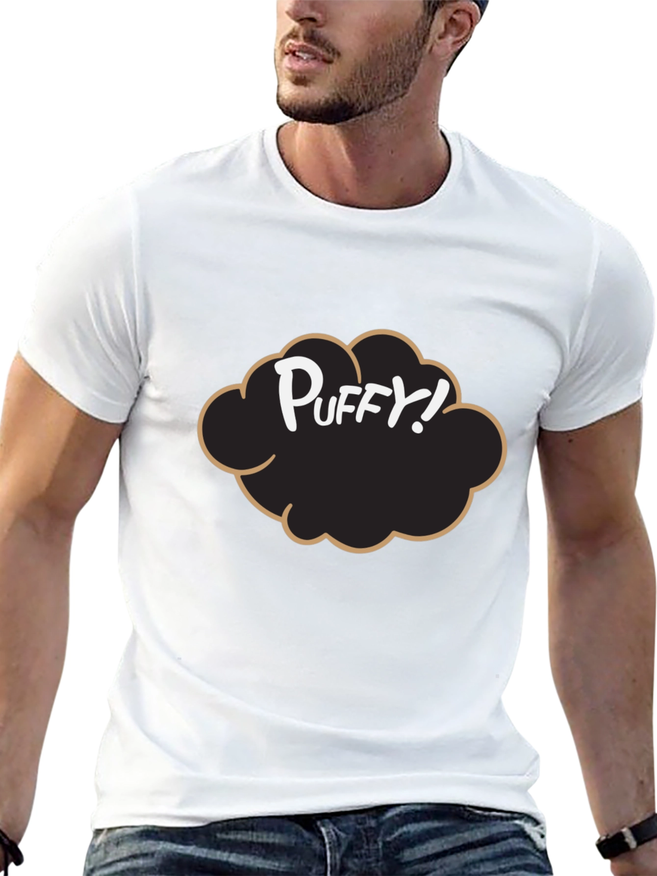 Puffy! Graphic Tee - Black Cotton Blend