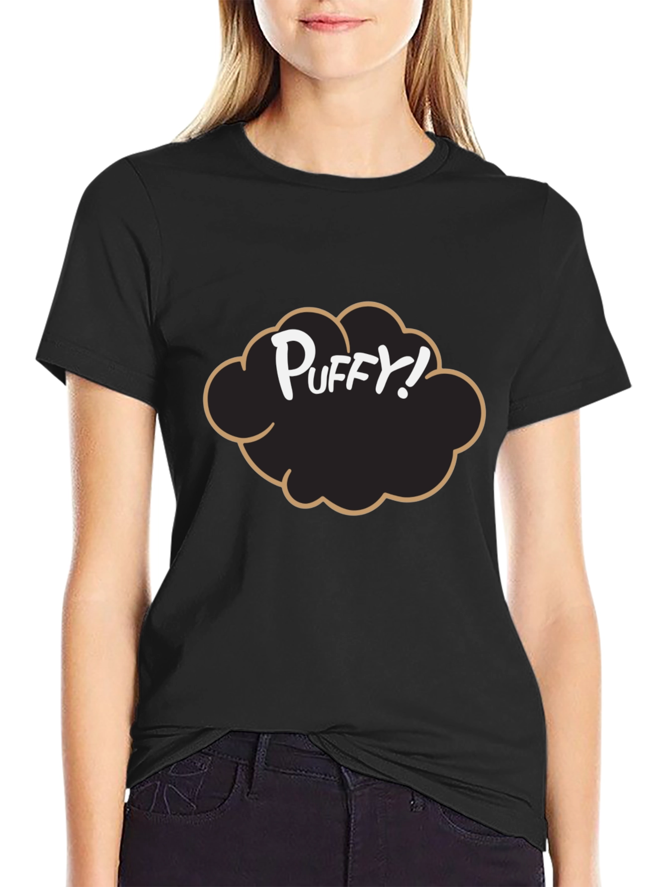 Puffy! Graphic Tee - Black Cotton Blend