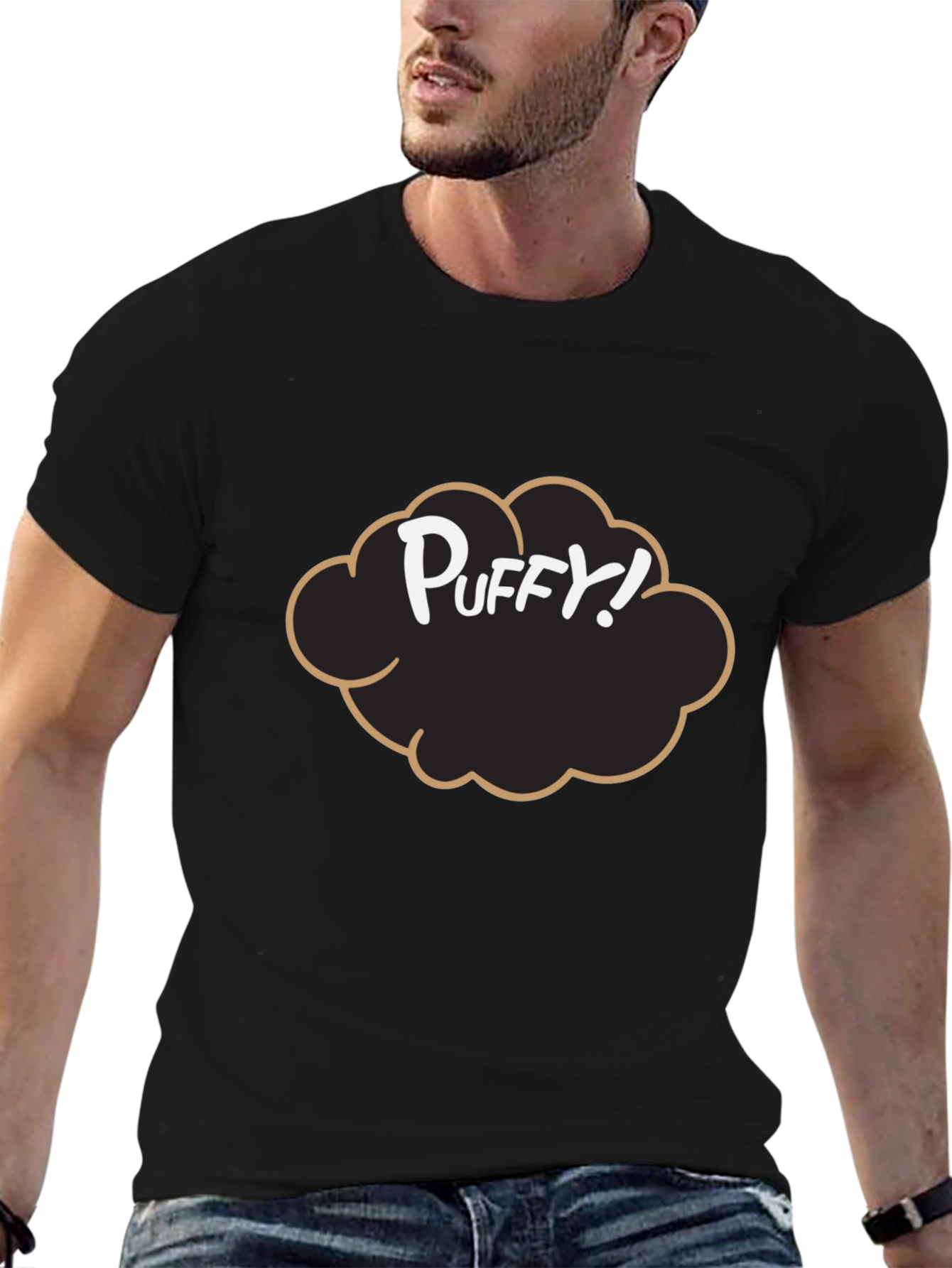 Puffy! Graphic Tee - Black Cotton Blend