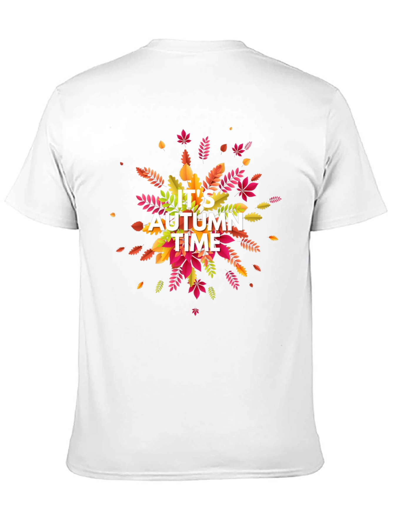 Its Autumn Time Black Graphic T-Shirt
