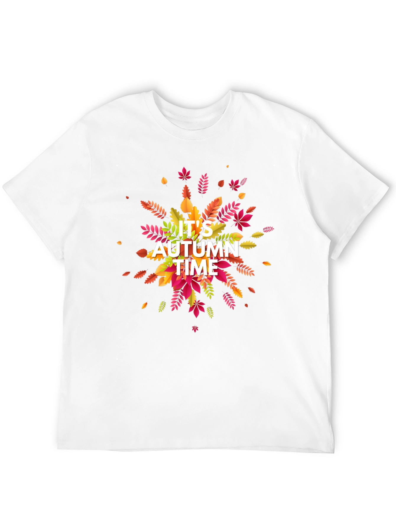 Its Autumn Time Black Graphic T-Shirt
