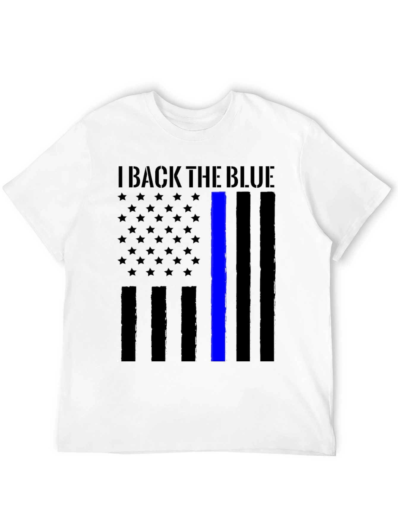 I Back The Blue Thin Blue Line Flag T-Shirt