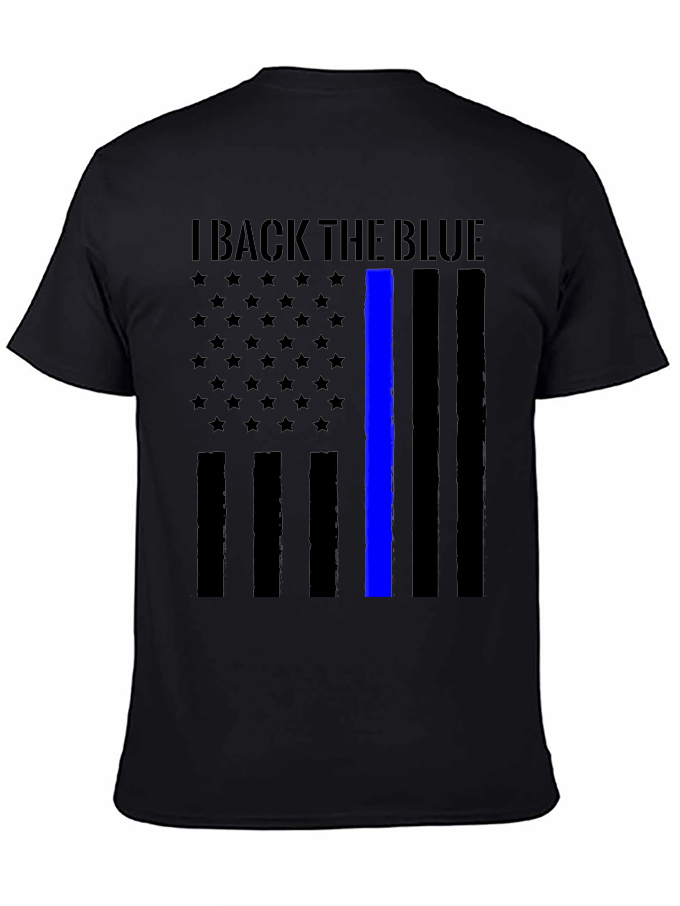 I Back The Blue Thin Blue Line Flag T-Shirt