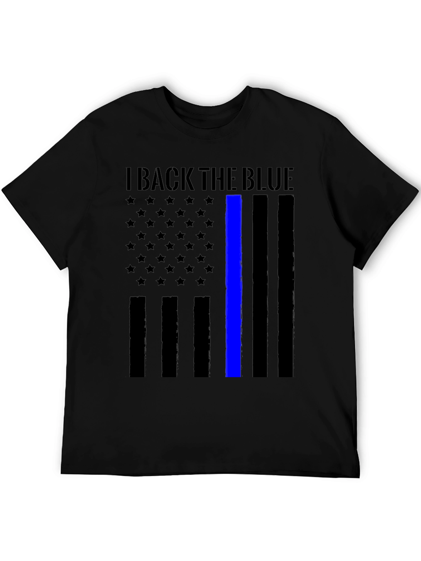 I Back The Blue Thin Blue Line Flag T-Shirt