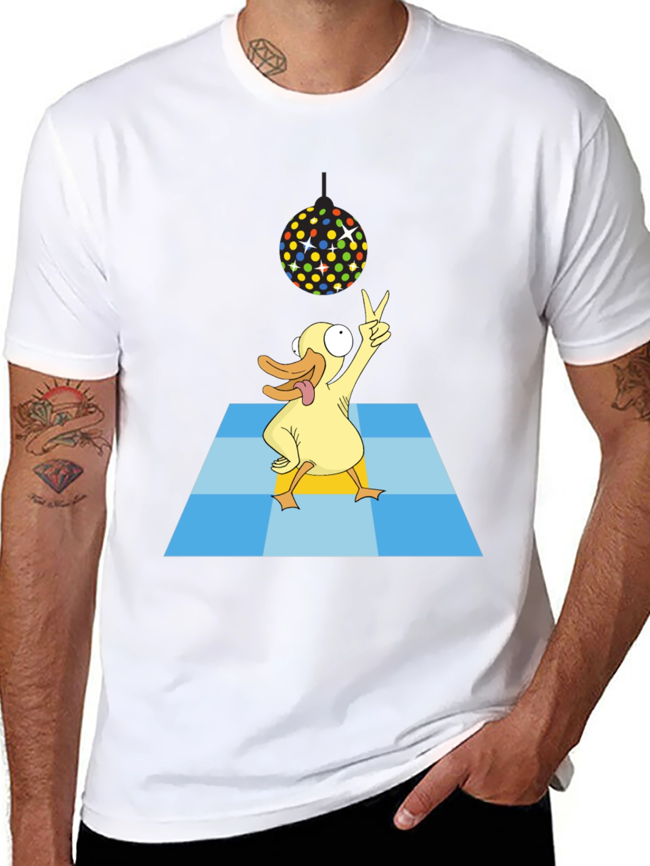 Funky Duck Disco T-Shirt - Party Time!