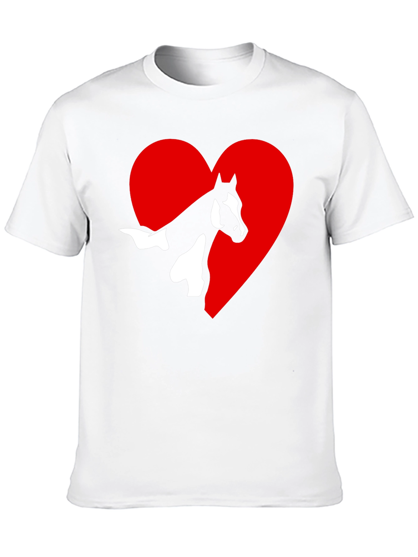 Horse Lovers T-Shirt: Heart Horse Graphic Tee
