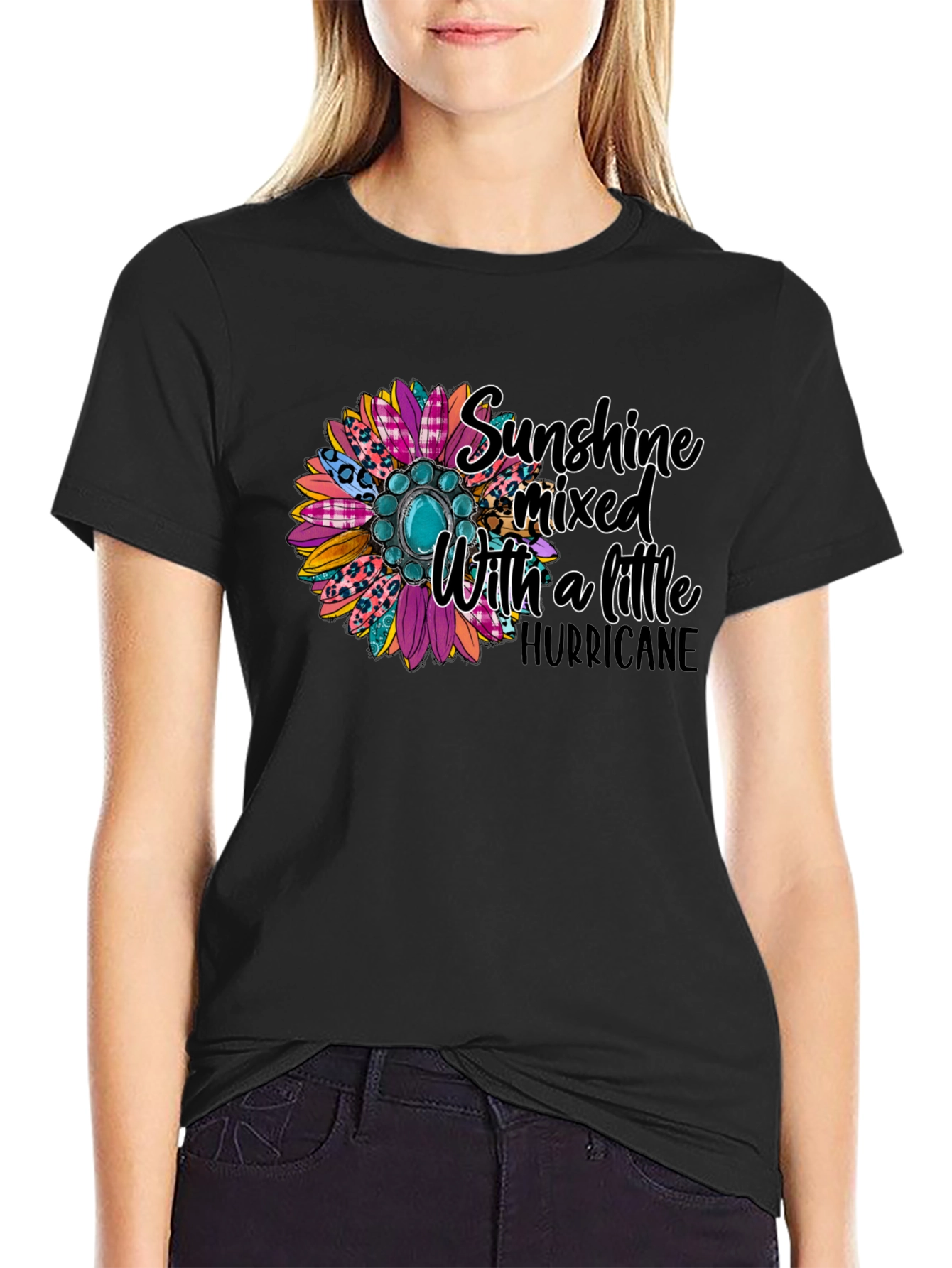 Sunshine Mixed With a Little Hurricane Graphic Tee