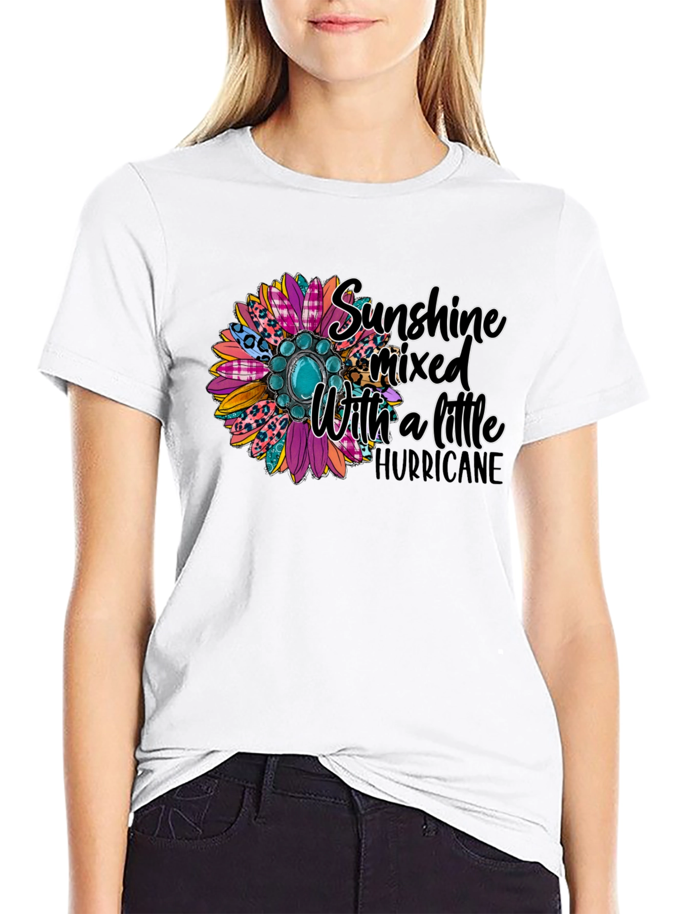 Sunshine Mixed With a Little Hurricane Graphic Tee