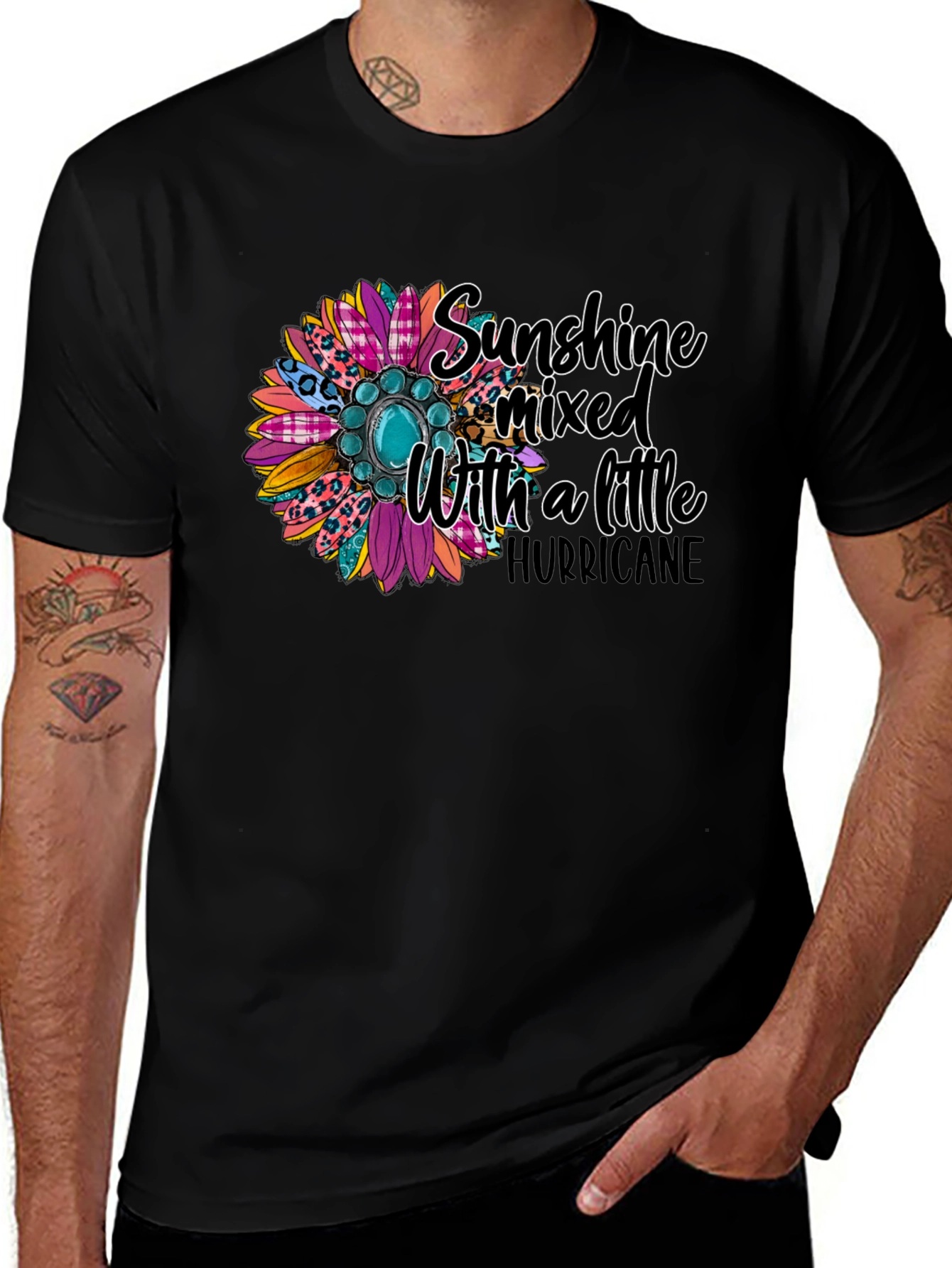 Sunshine Mixed With a Little Hurricane Graphic Tee